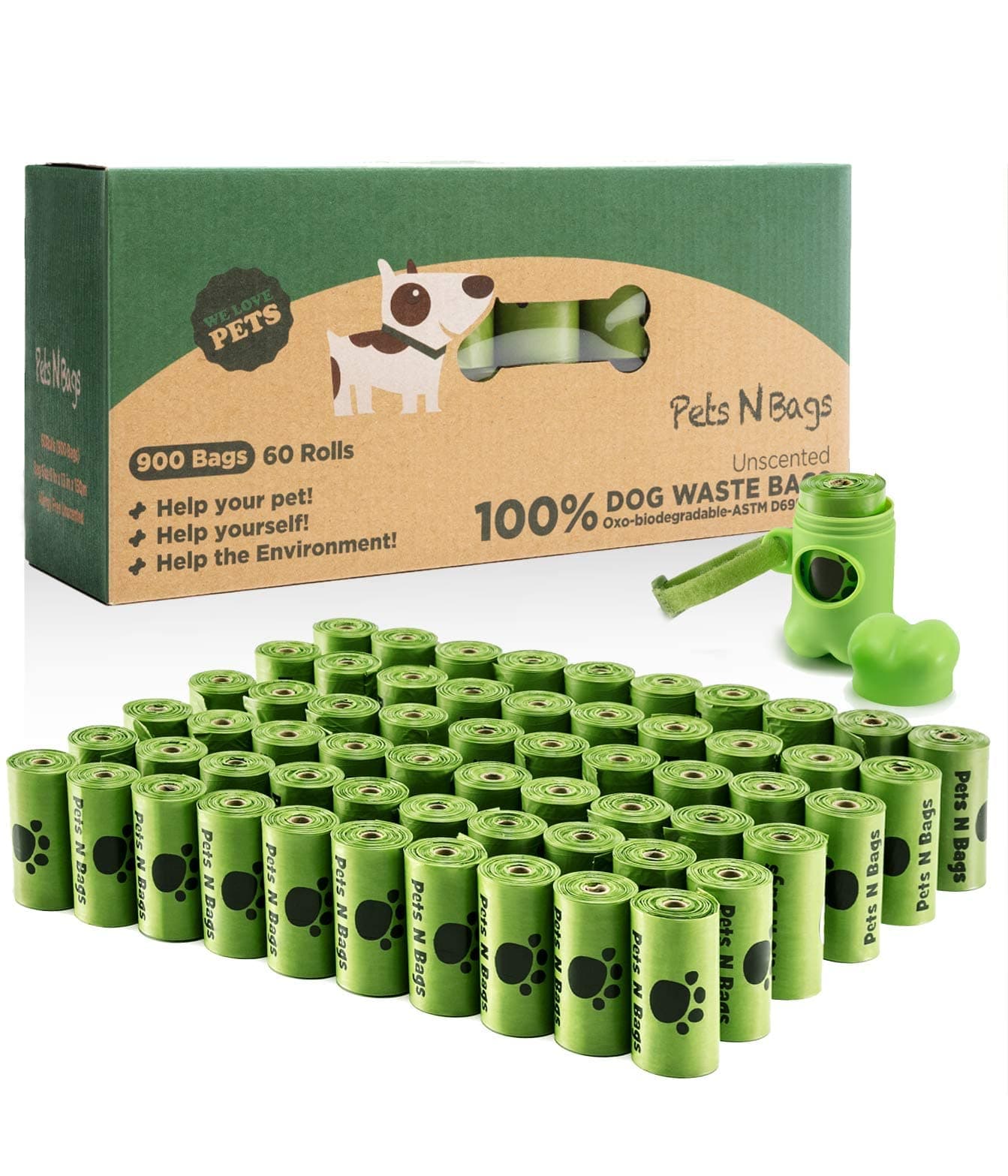 Pets N Bags - Bolsas ecológicas para excrementos para perros