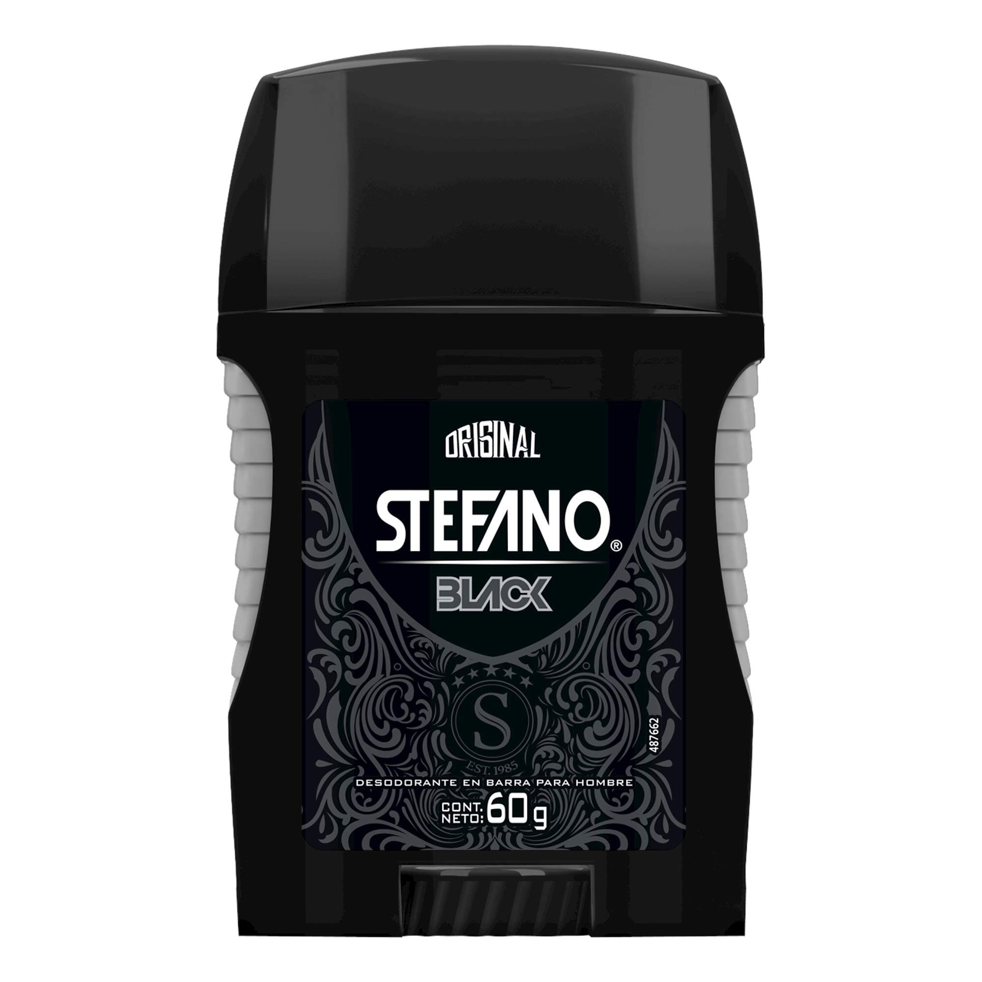 Stefano Desodorante Black en Barra para Hombre 60 g. Protección Contra el Mal Olor que Dura Todo el