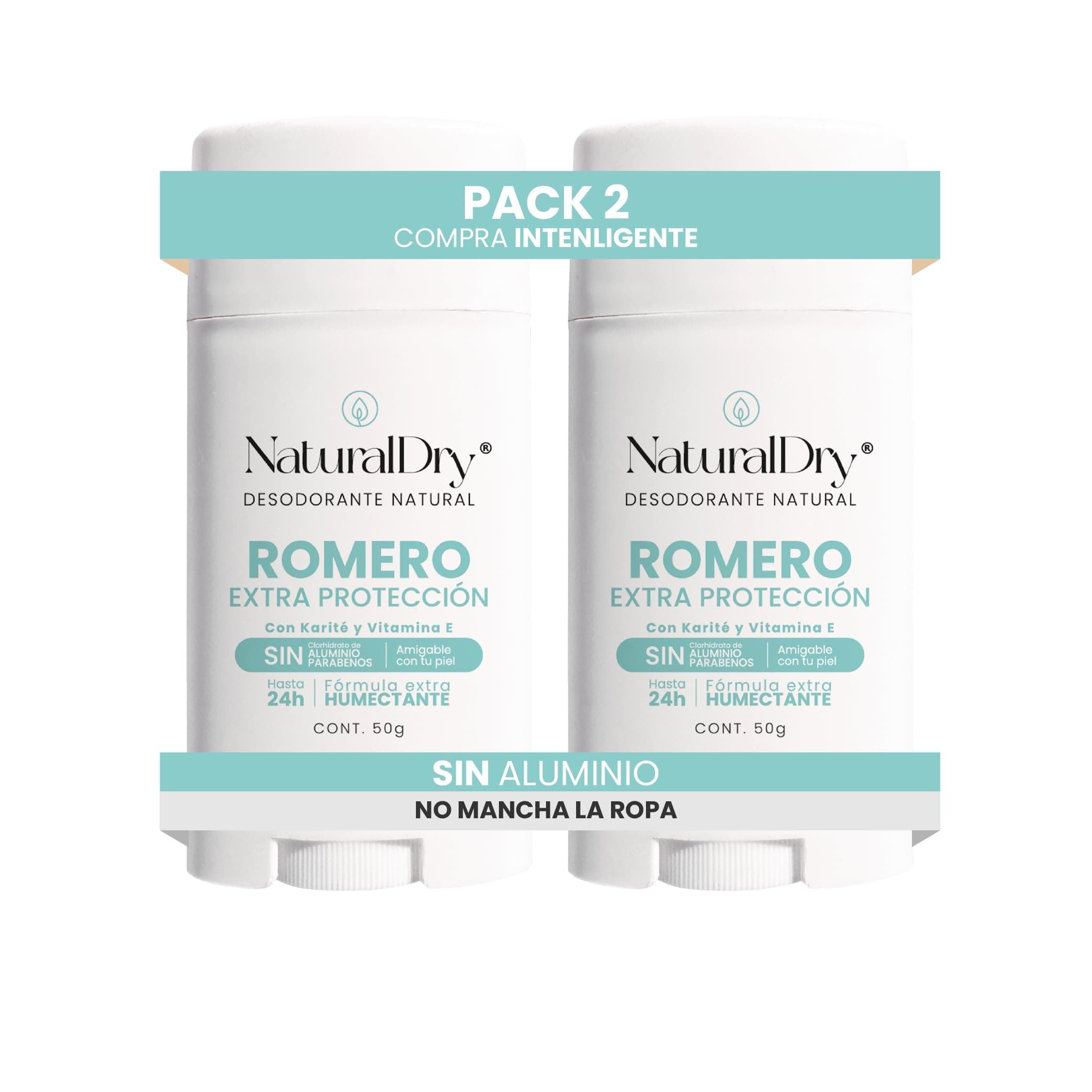NaturalDry Desodorante Natural EXTRA PROTECCION