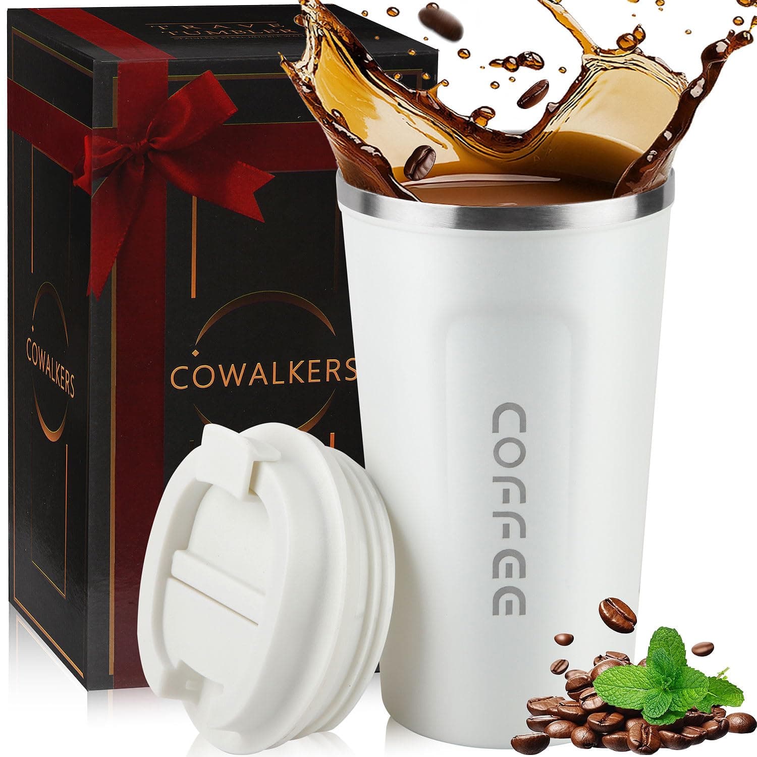 Taza de Café Térmica de Acero Inoxidable 304-18 oz/510ml para Bebidas Frías y Calientes