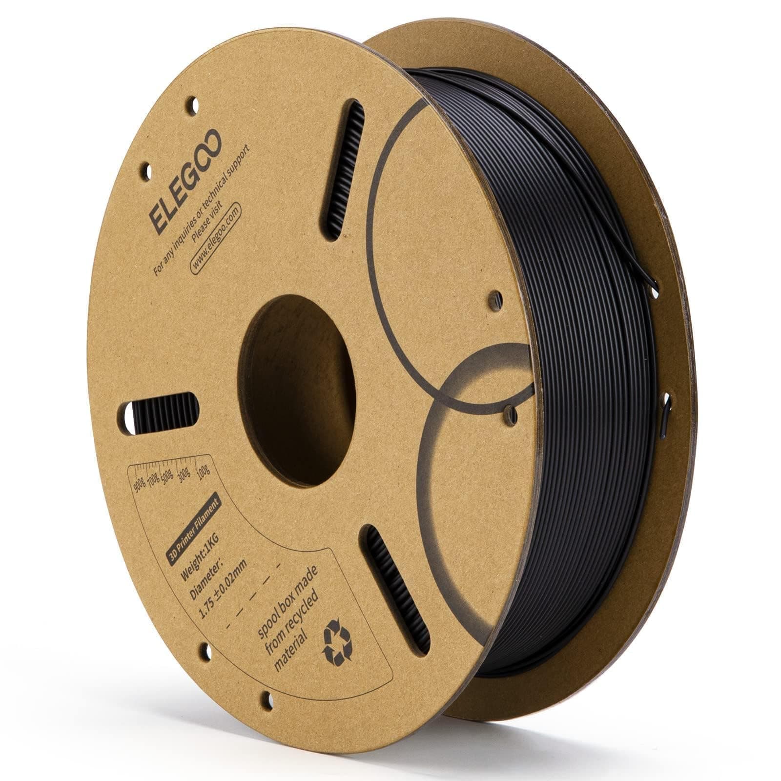 ELEGOO Filamento PLA 1.75 1KG Negro