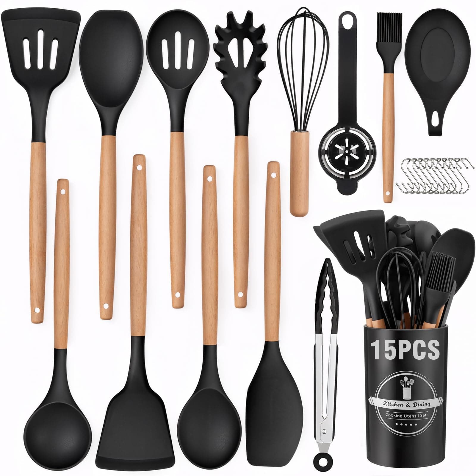 Utensilios de Cocina de Silicona 15 pcs
