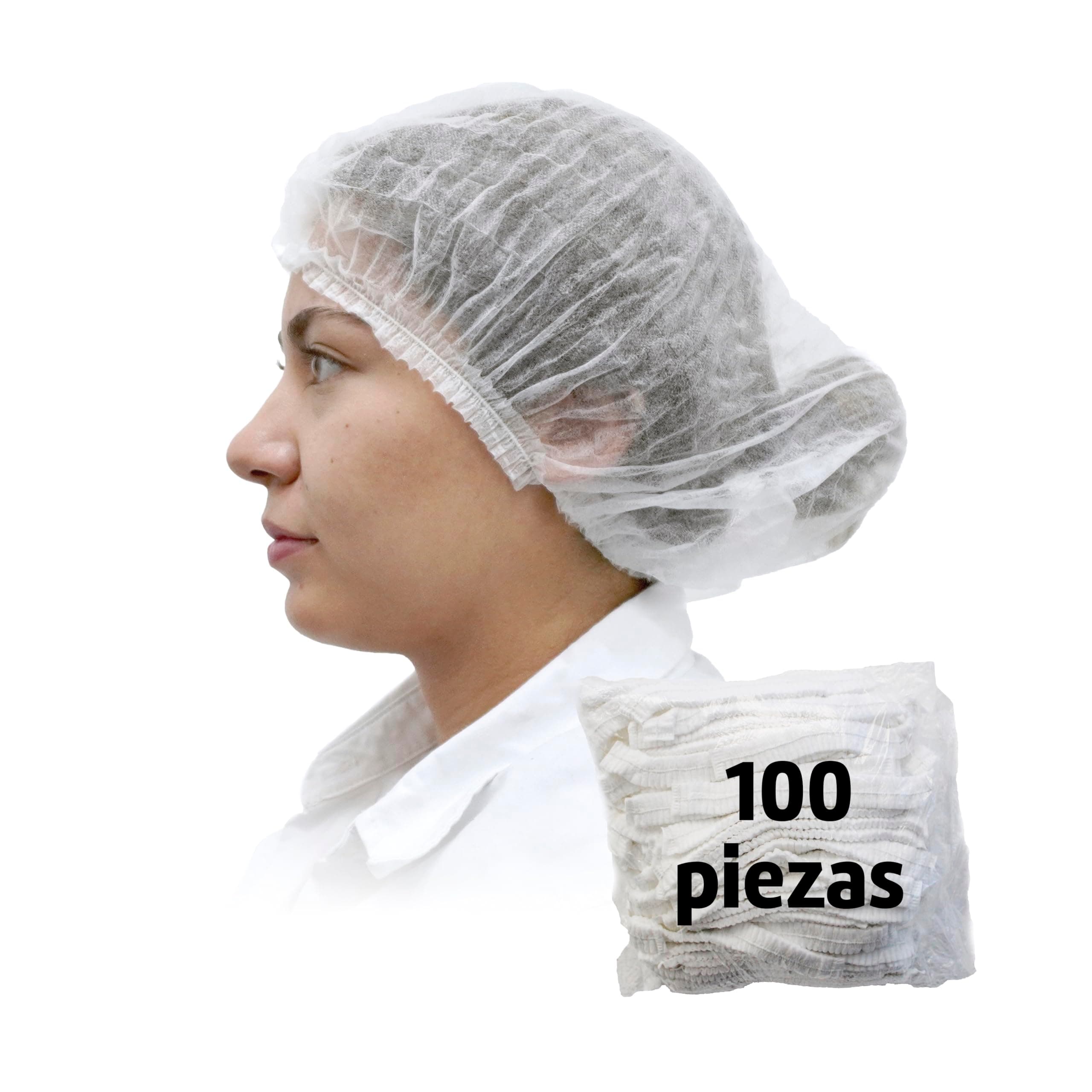 DIKEN 100 Gorros/Cofias Plisadas