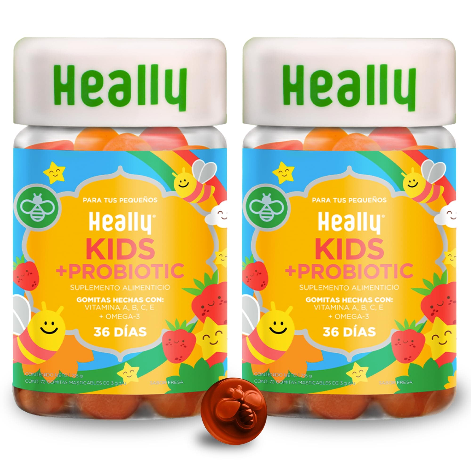 Gomitas Multivitamínicas Para Niños 144 Piezas - Pack 2 - HEALLY KIDS