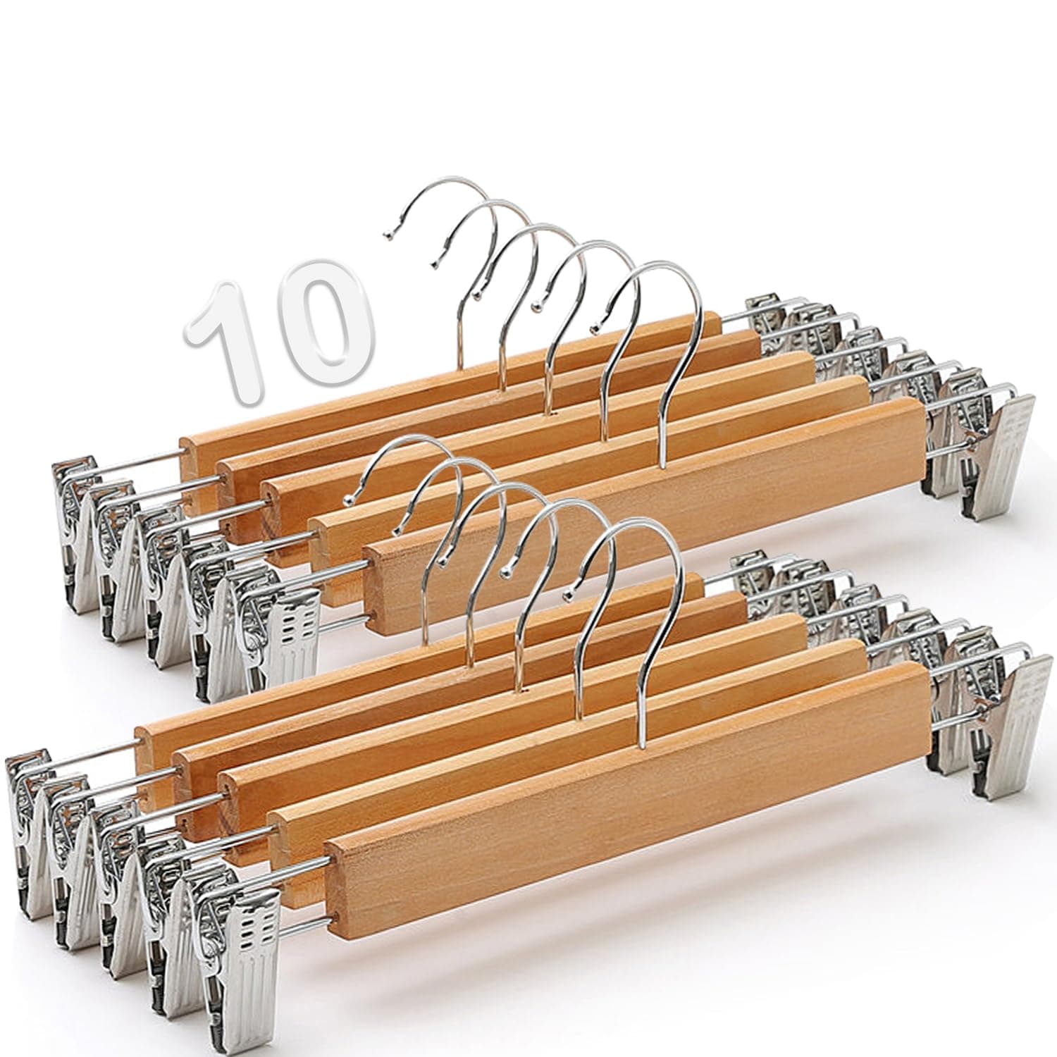 MXCOCO 10Pcs Perchas para Pantalones