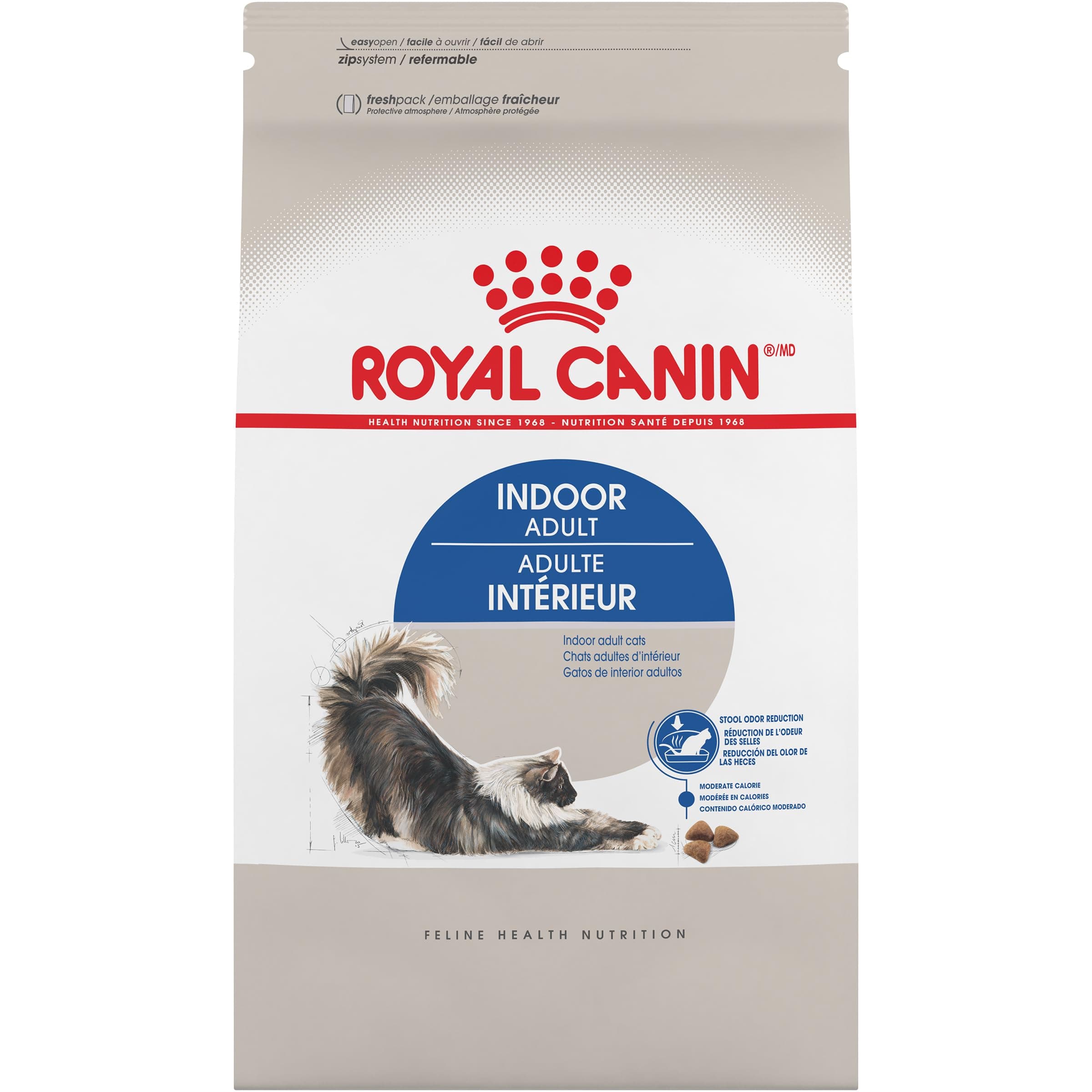 ROYAL CANIN, Indoor Adult, Croquetas para Gato, 1.36kg