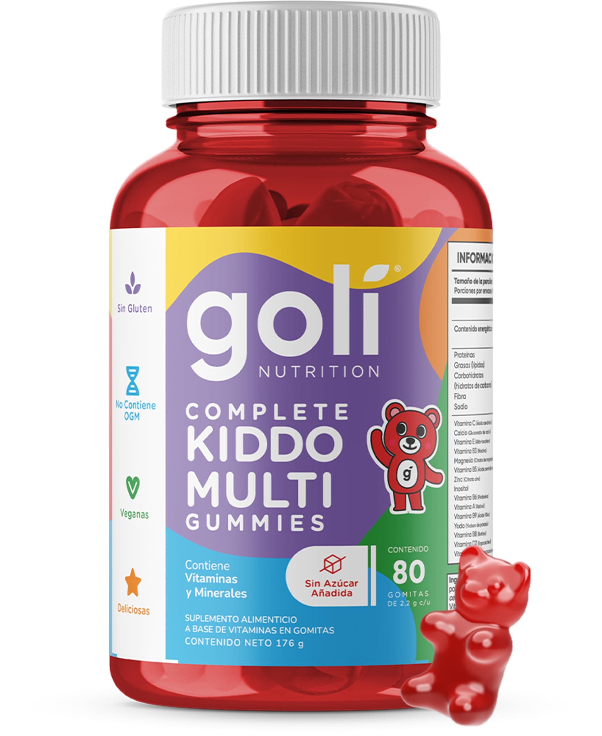 GOLI Kids Gomitas Veganas Orgánicas para Niños