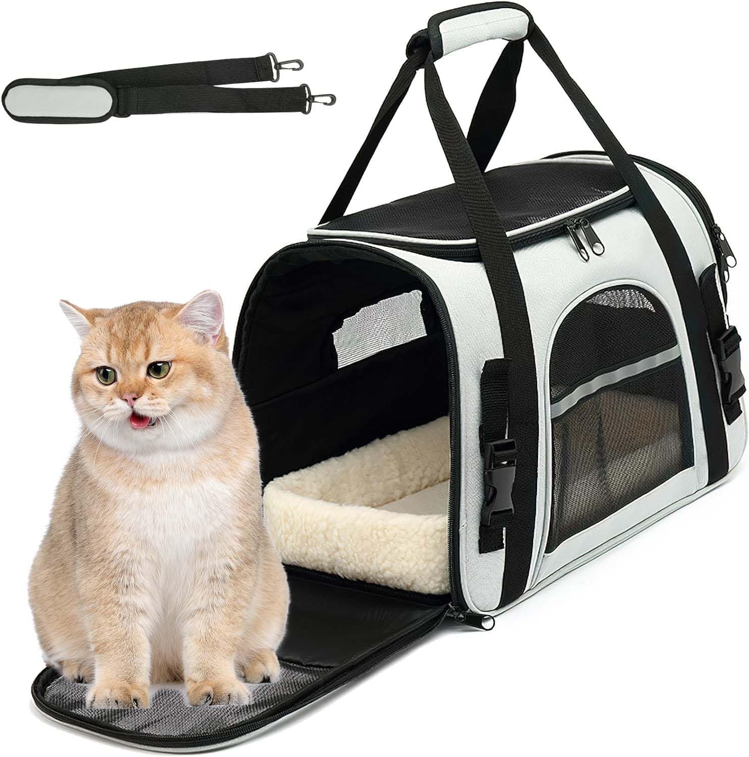 QIKKOP Transportadora para Perro y Gato