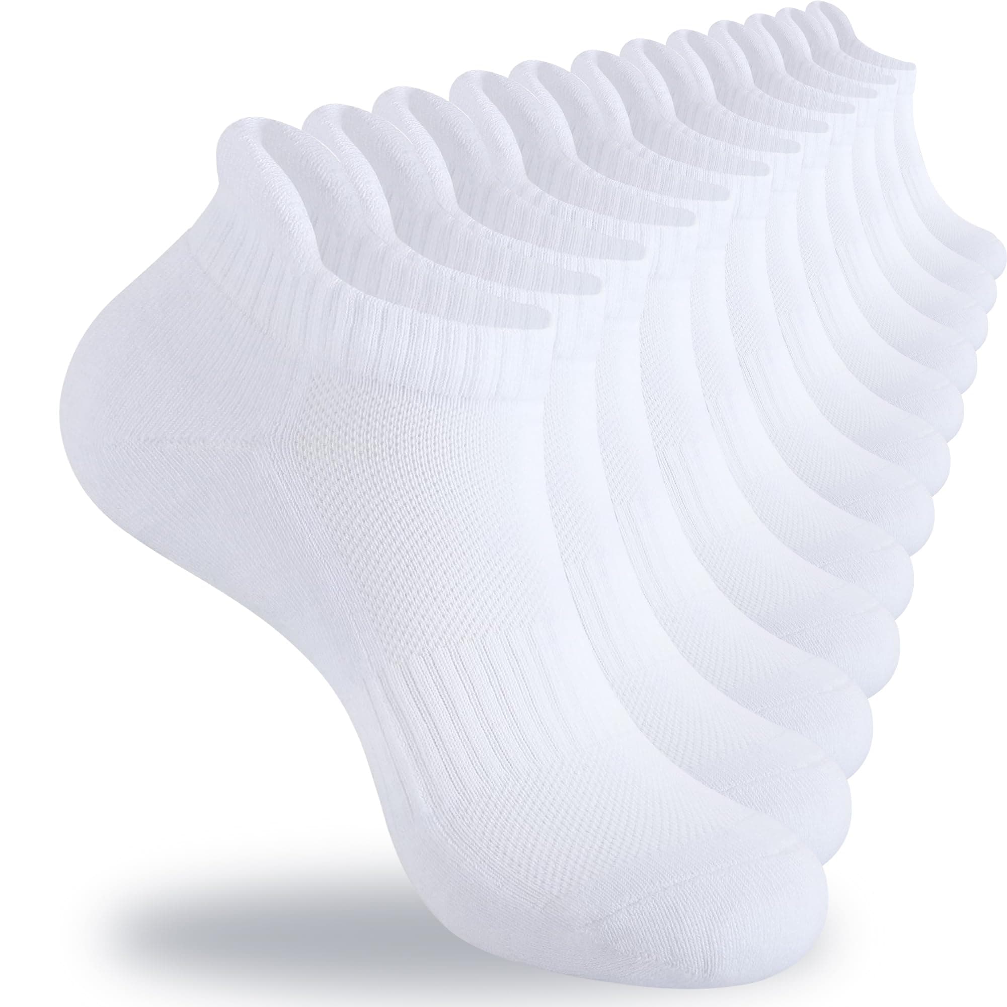 6 Pares Calcetines Deportivos para Hombre y Mujer, Calcetines de Algodón
