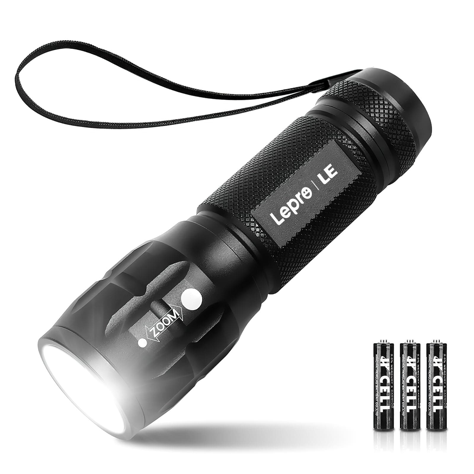 Lepro Linterna LED con Zoom Ajustable