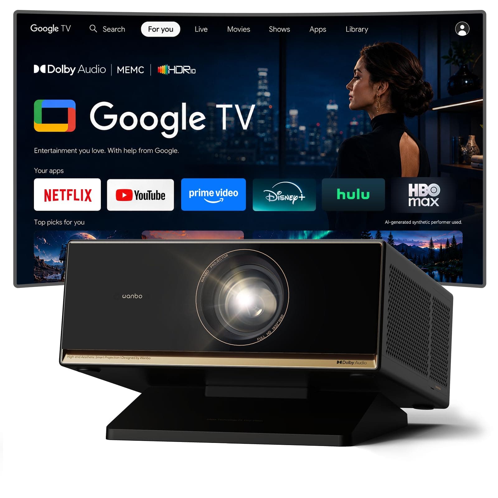 Wanbo X7 Pro MAX Proyector 4K Portátil