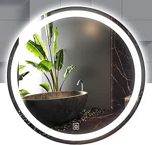 Raganet Espejo Redondo con Luz LED