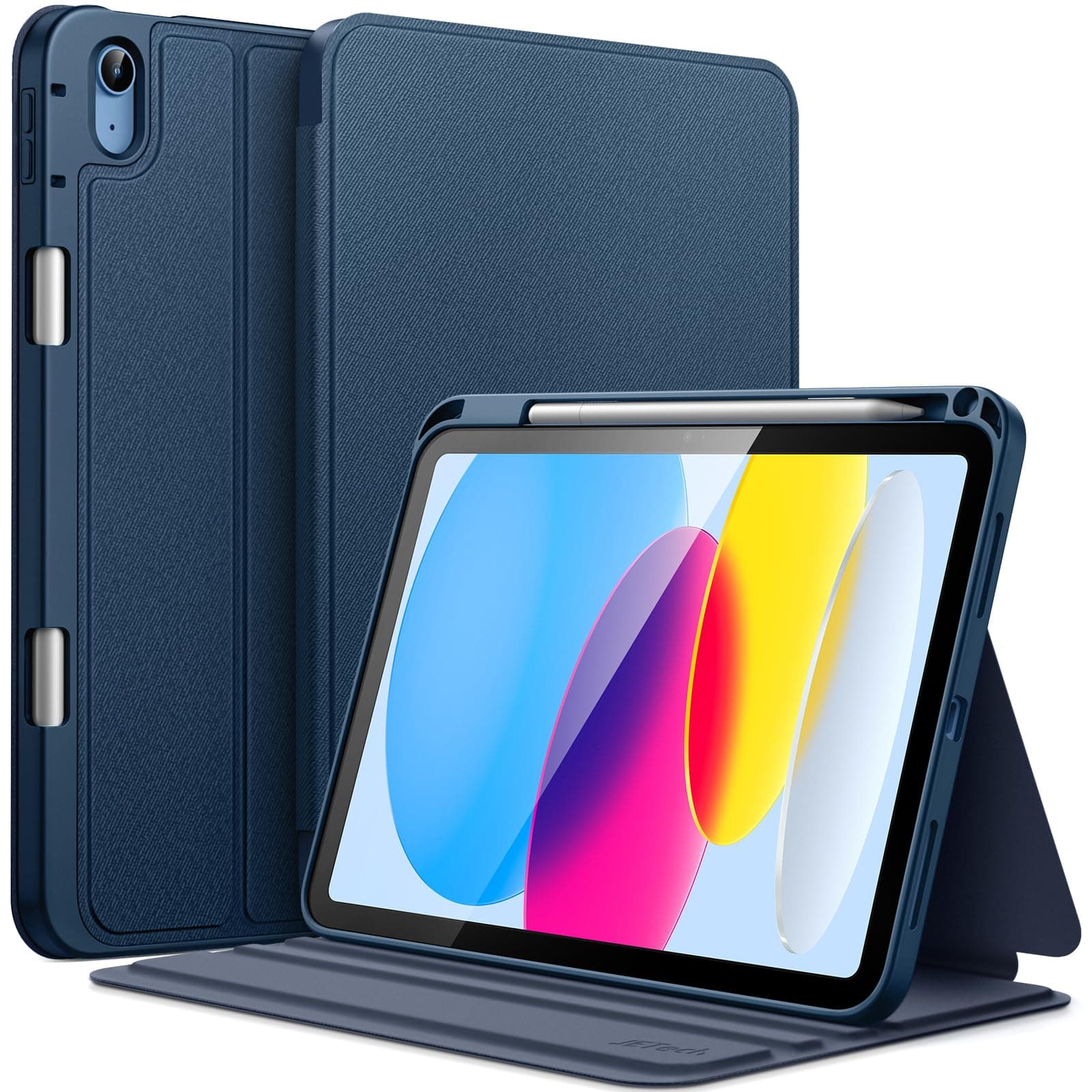 JETech Funda para iPad (A16) 11.ª/10.ª Gen, Marino