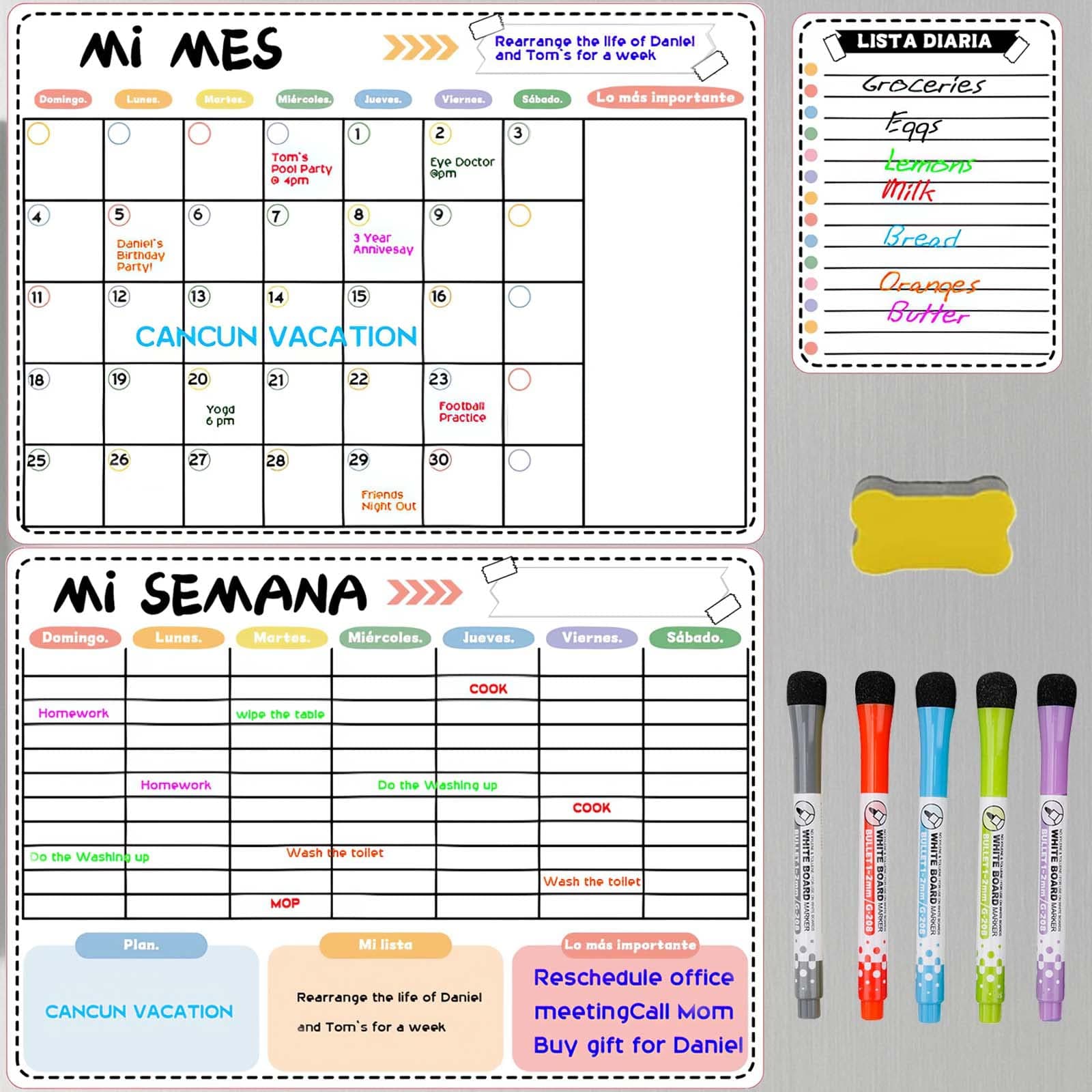 LSHSXPX - Calendario Pizarron Organizacion