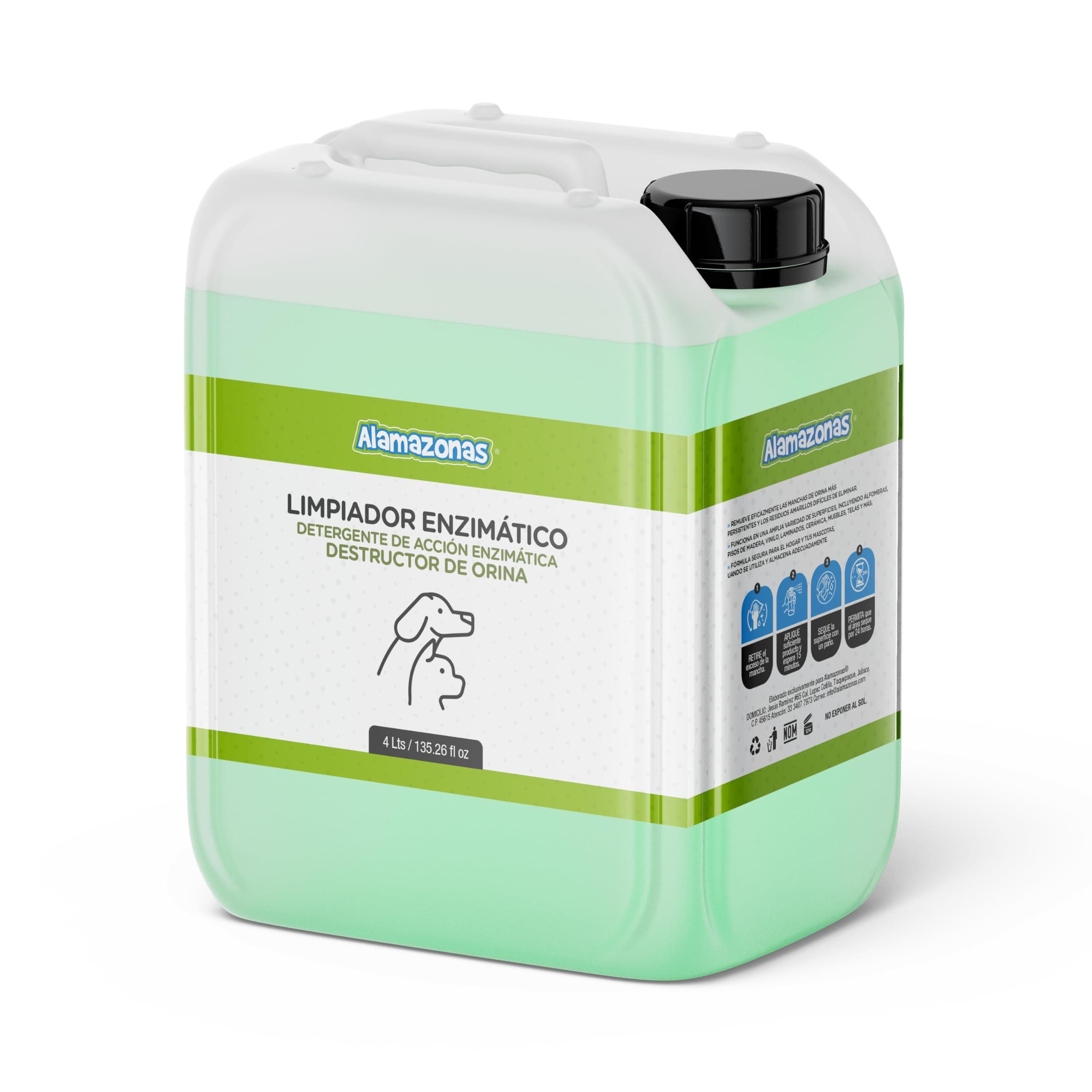 Limpiador Enzimático Destructor De Orina 4L