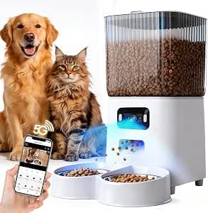LOKOOY Comedero Automático Gatos y Perros 5.5 L