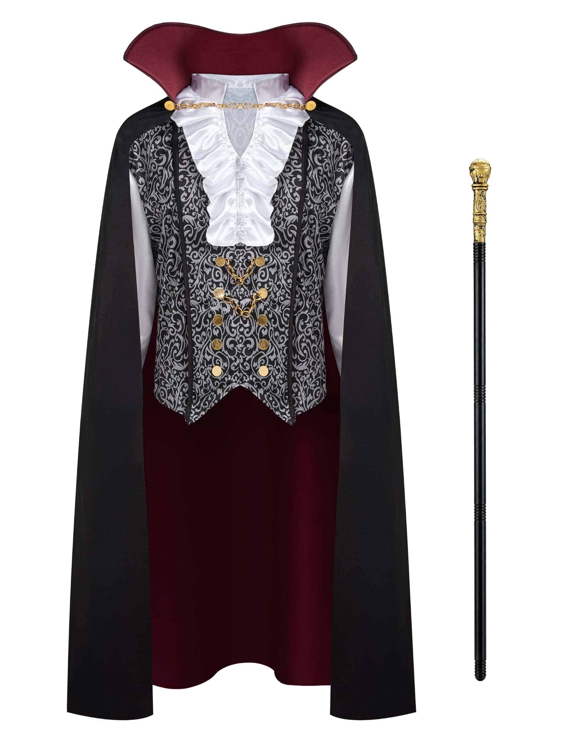 Spooktacular Creations Traje de vampiro para hombres de Halloween