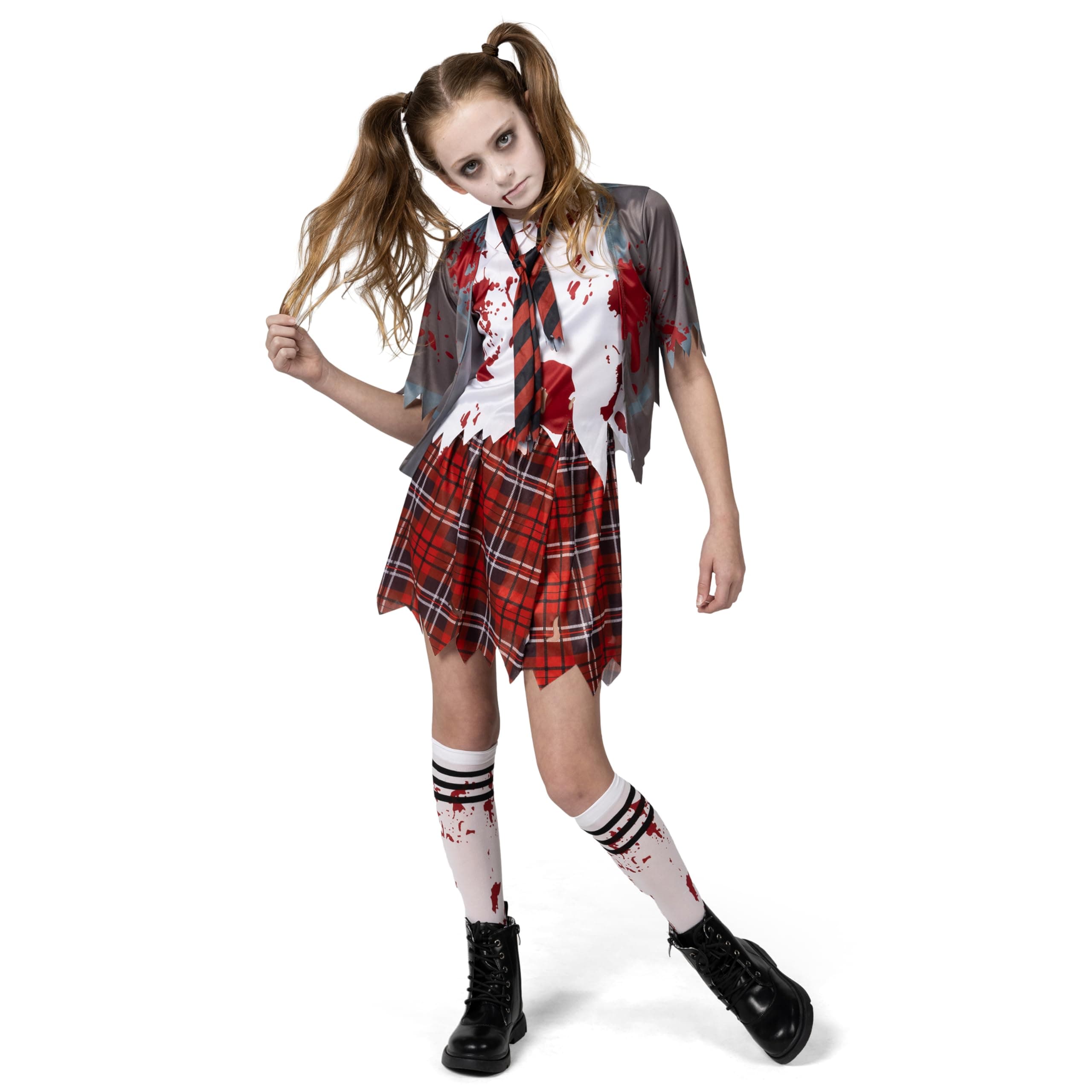 Spooktacular Creations - Disfraz de zombi para niña