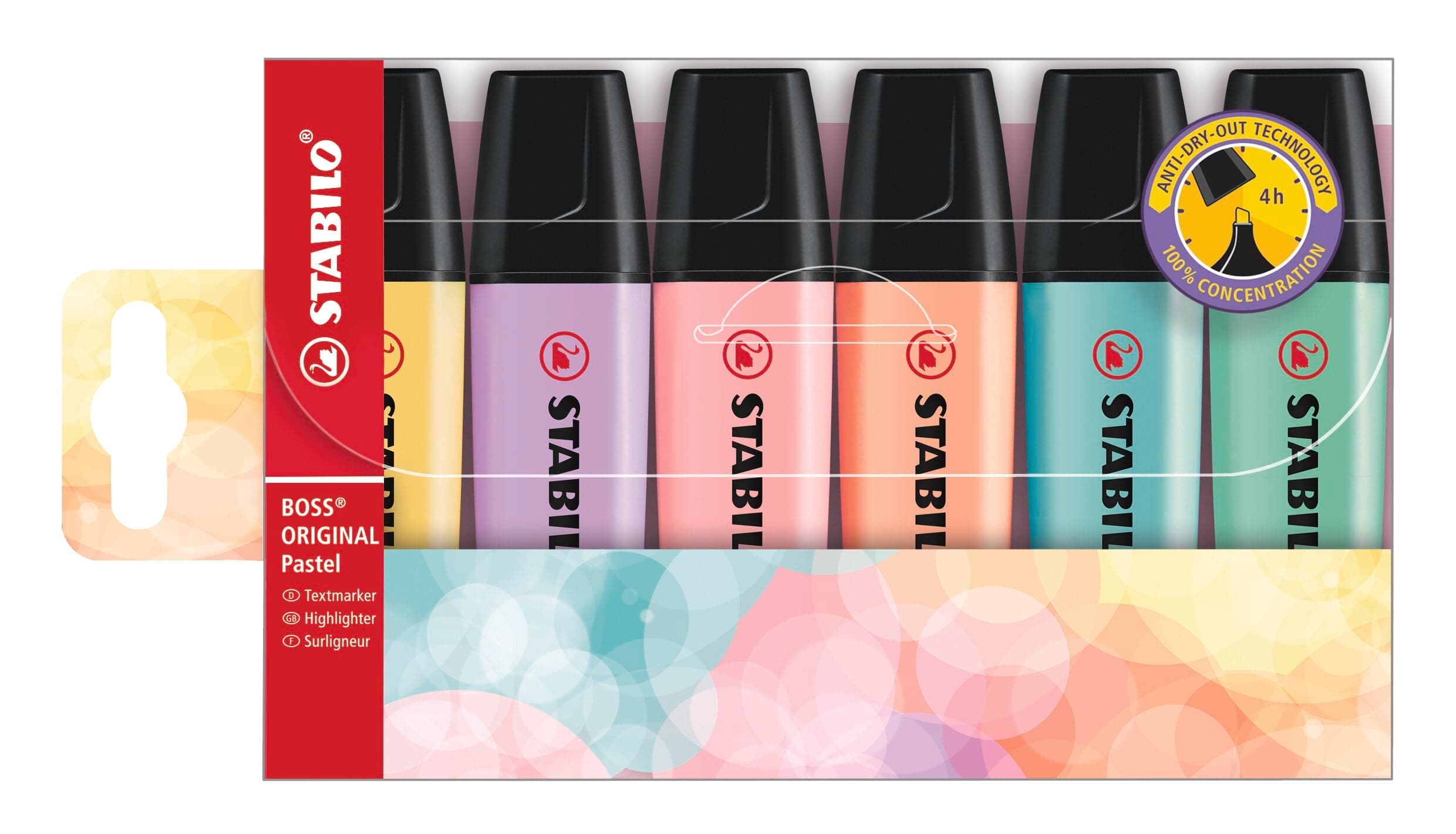 STABILO - Resaltador - BOSS ORIGINAL Pastel - juego de 6 colores pastel