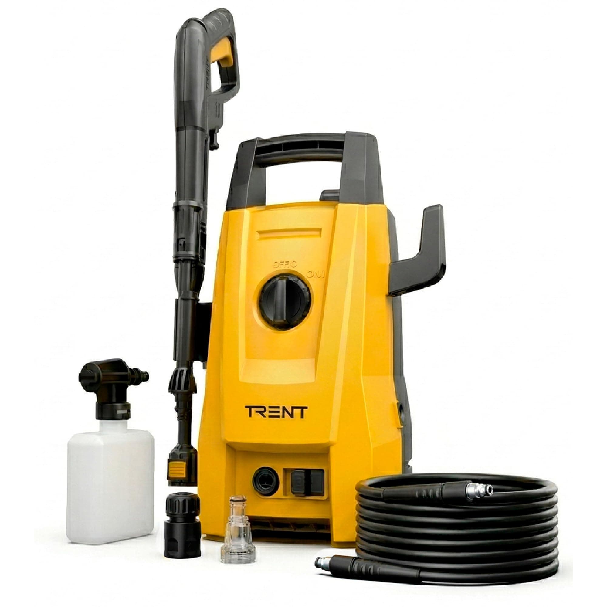 TRENT Hidrolavadora Eléctrica Alta Presión 1200W 1600 PSI para Autos y Patios