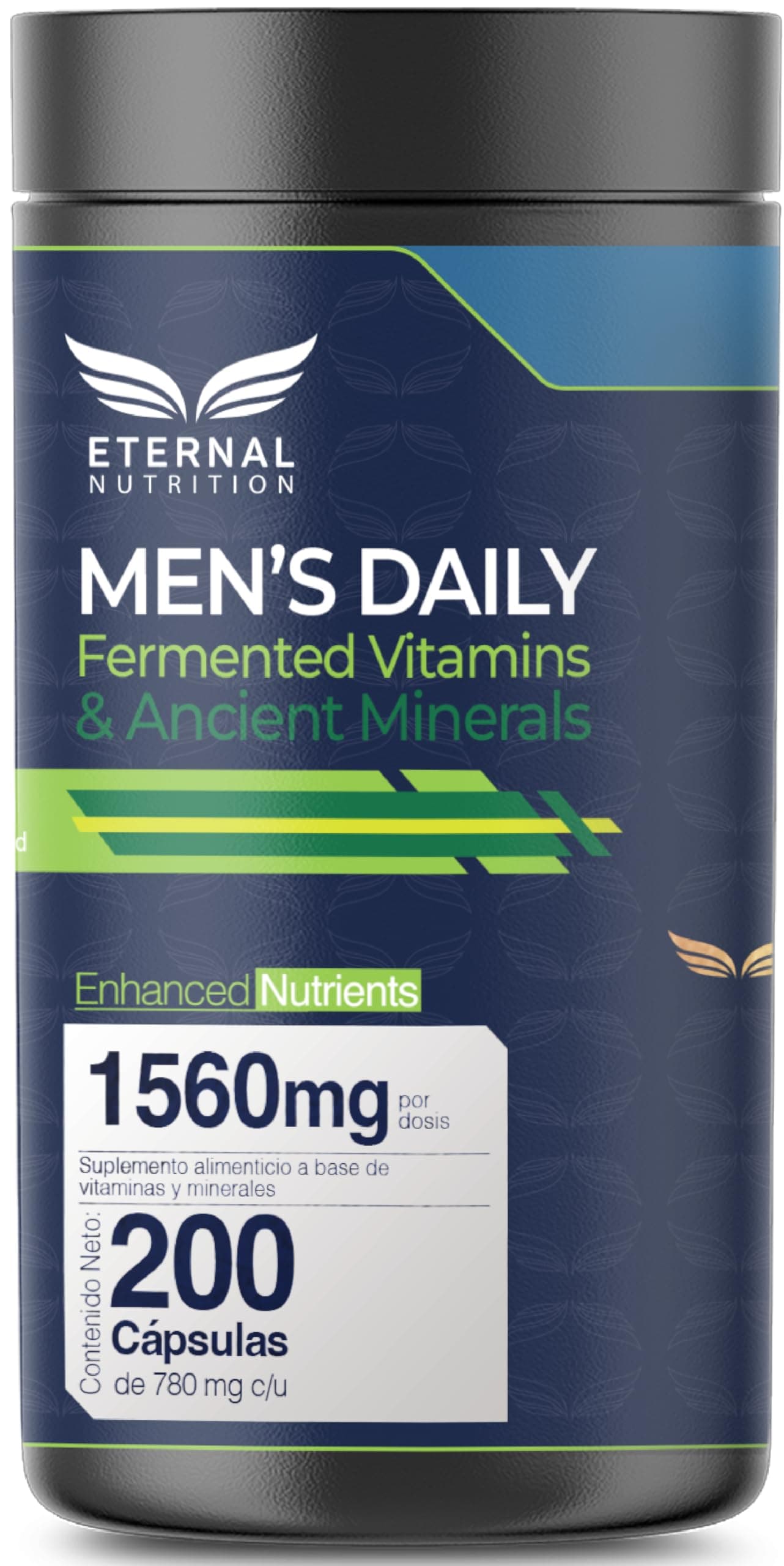 ETERNAL NUTRITION Men's Daily: Multivitamínico Hombre 4 en 1 (200 Caps)