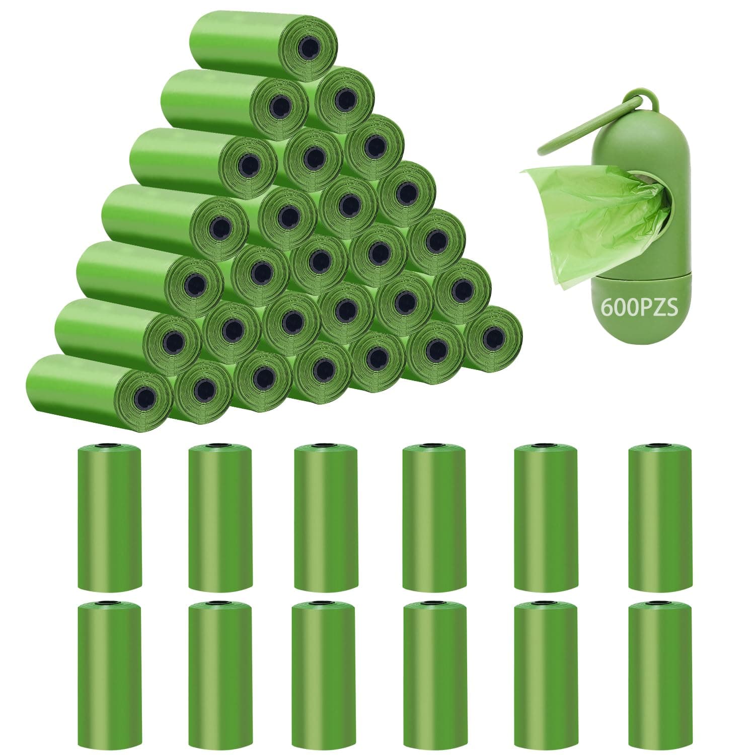 OYANIA 600PCS Bolsas para desechos de mascotas 40 rollos