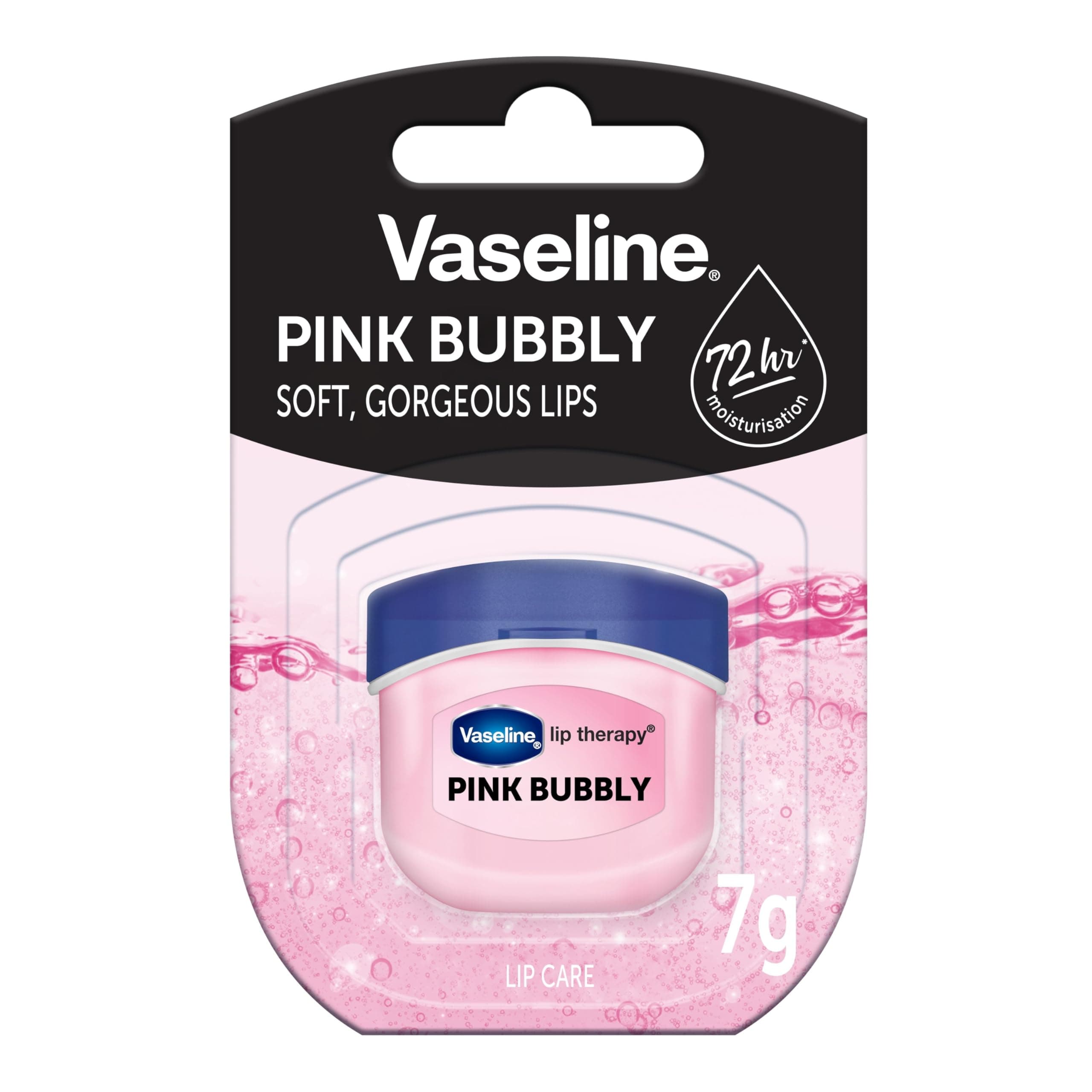 Vaseline Bálsamo para Labios Pink Bubbly Hidratación y Protección 72 hrs Mini Tarro 7g