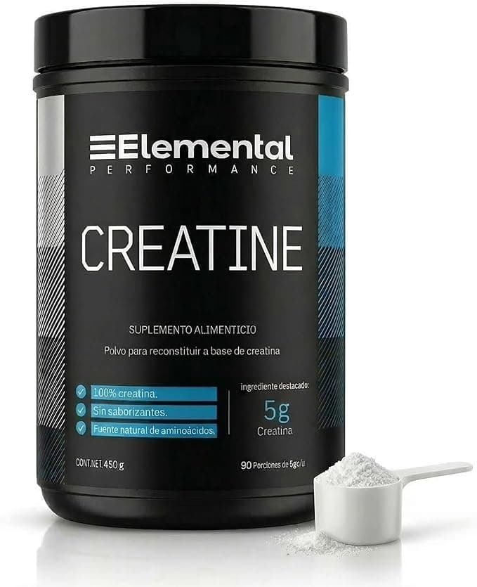 Creatina Elemental Monohidratada 450g 90 Servicios