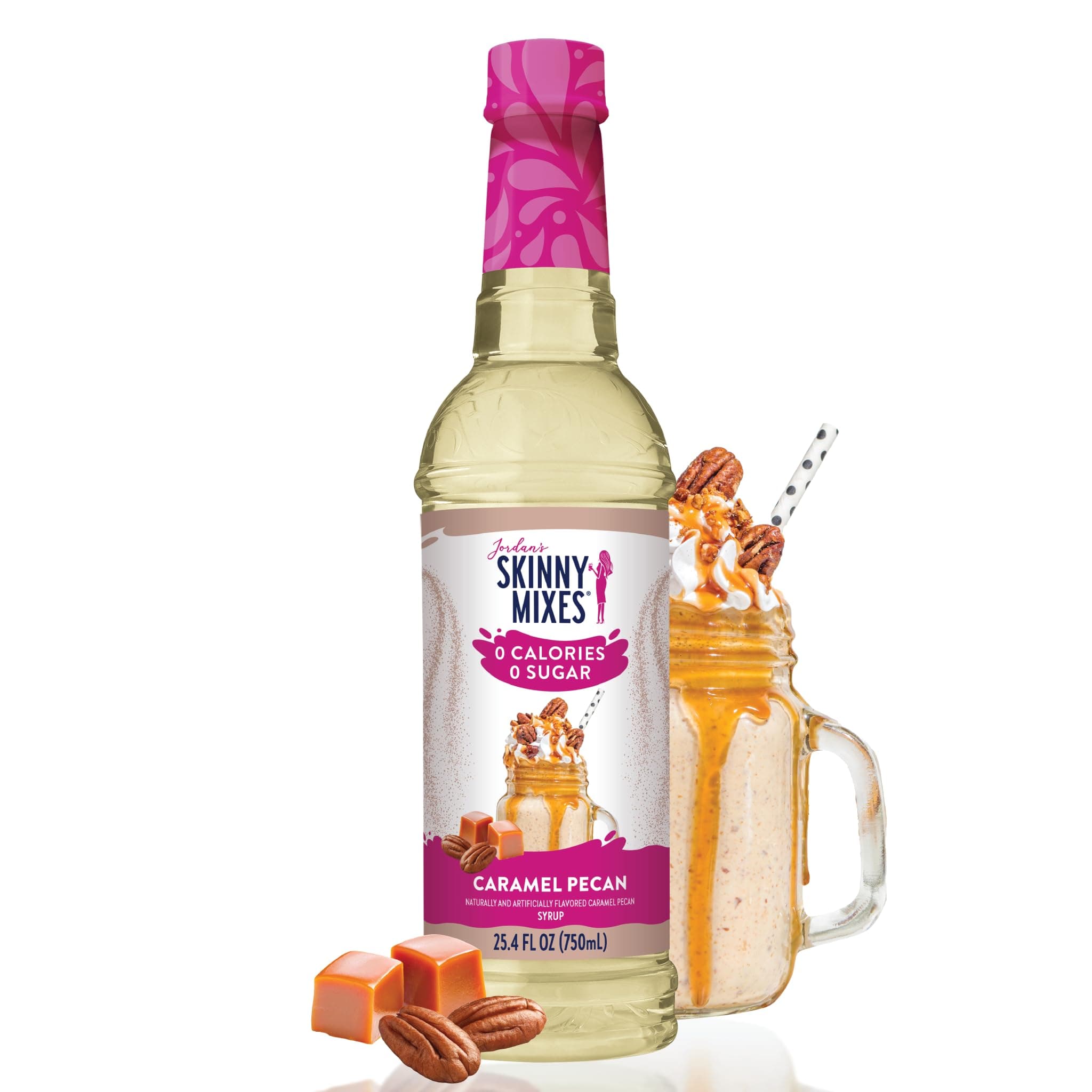 Jordan's Skinny Syrups - Sabor Caramelo con Nuez - 750 ml