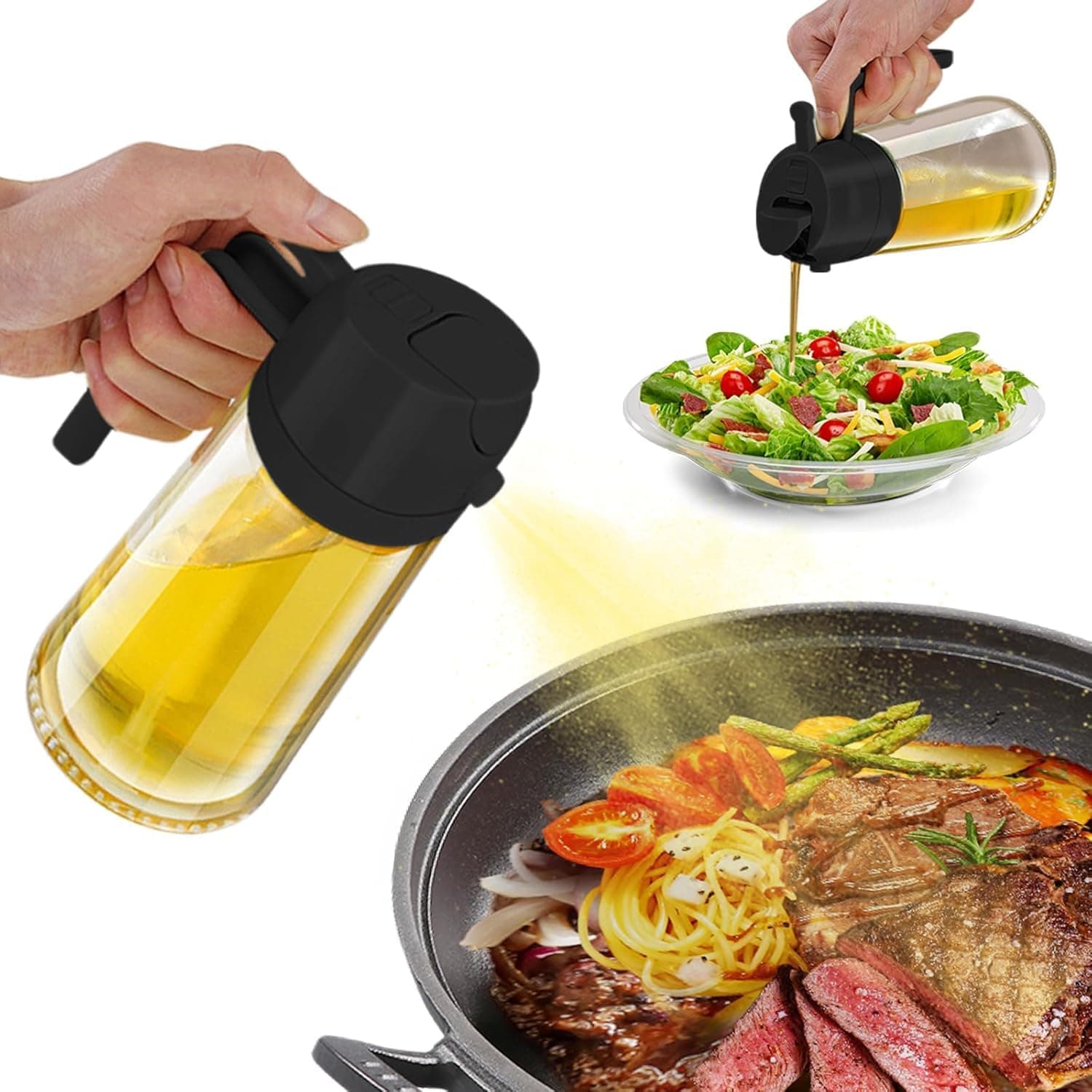 2 En 1 Pulverizador De Aceite Para Cocinar