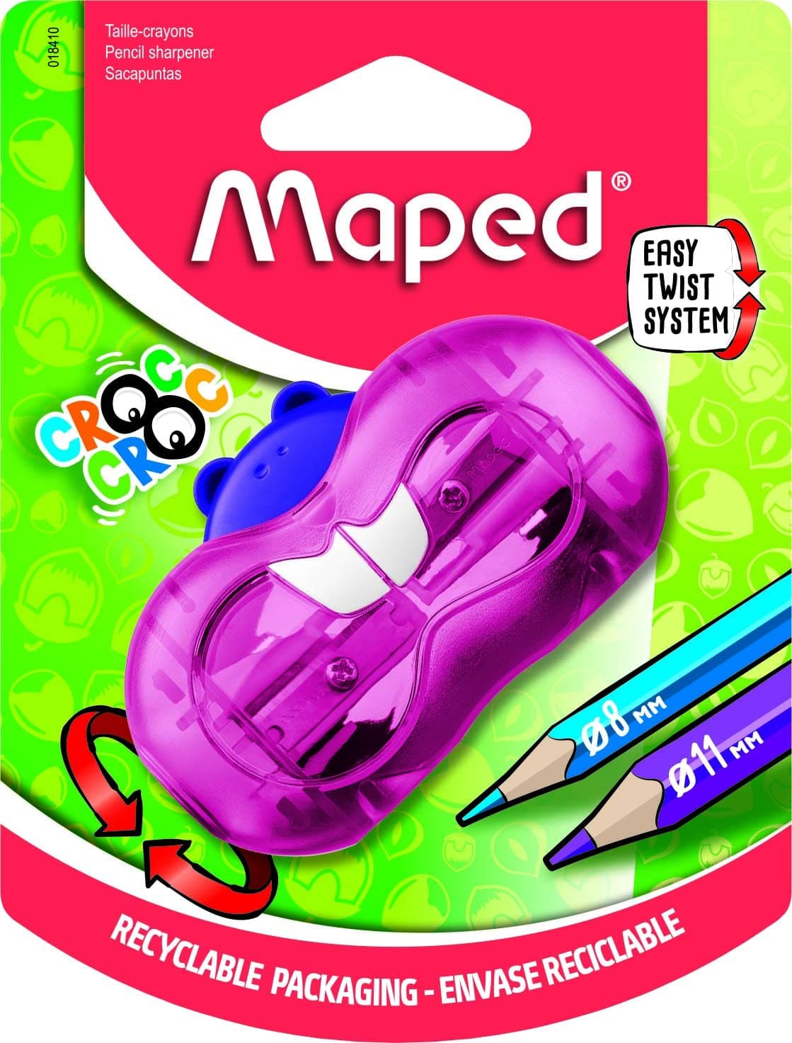 MAPED Sacapuntas Croc Croc Twist