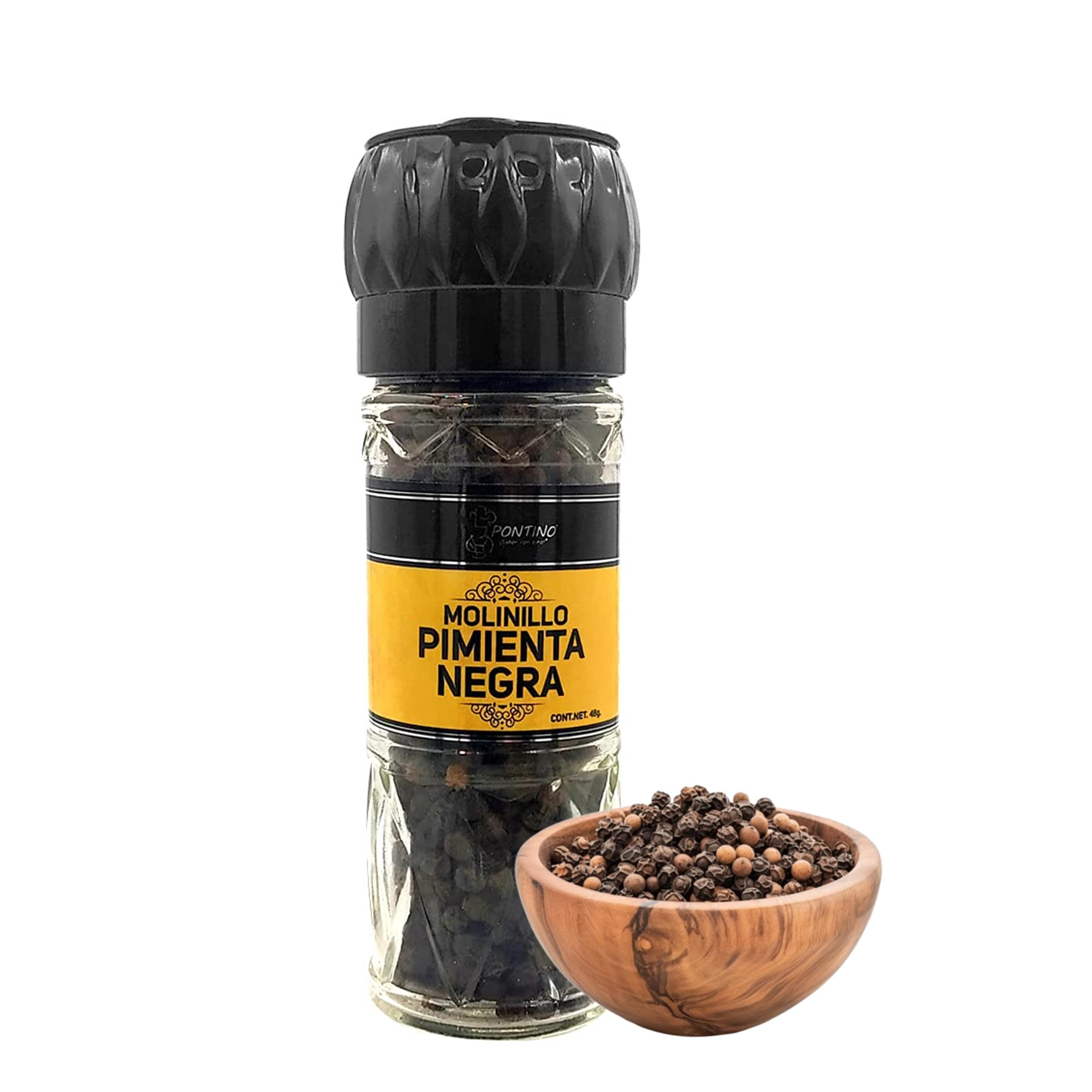 Pontino Pimienta Negra Entera, 48 g