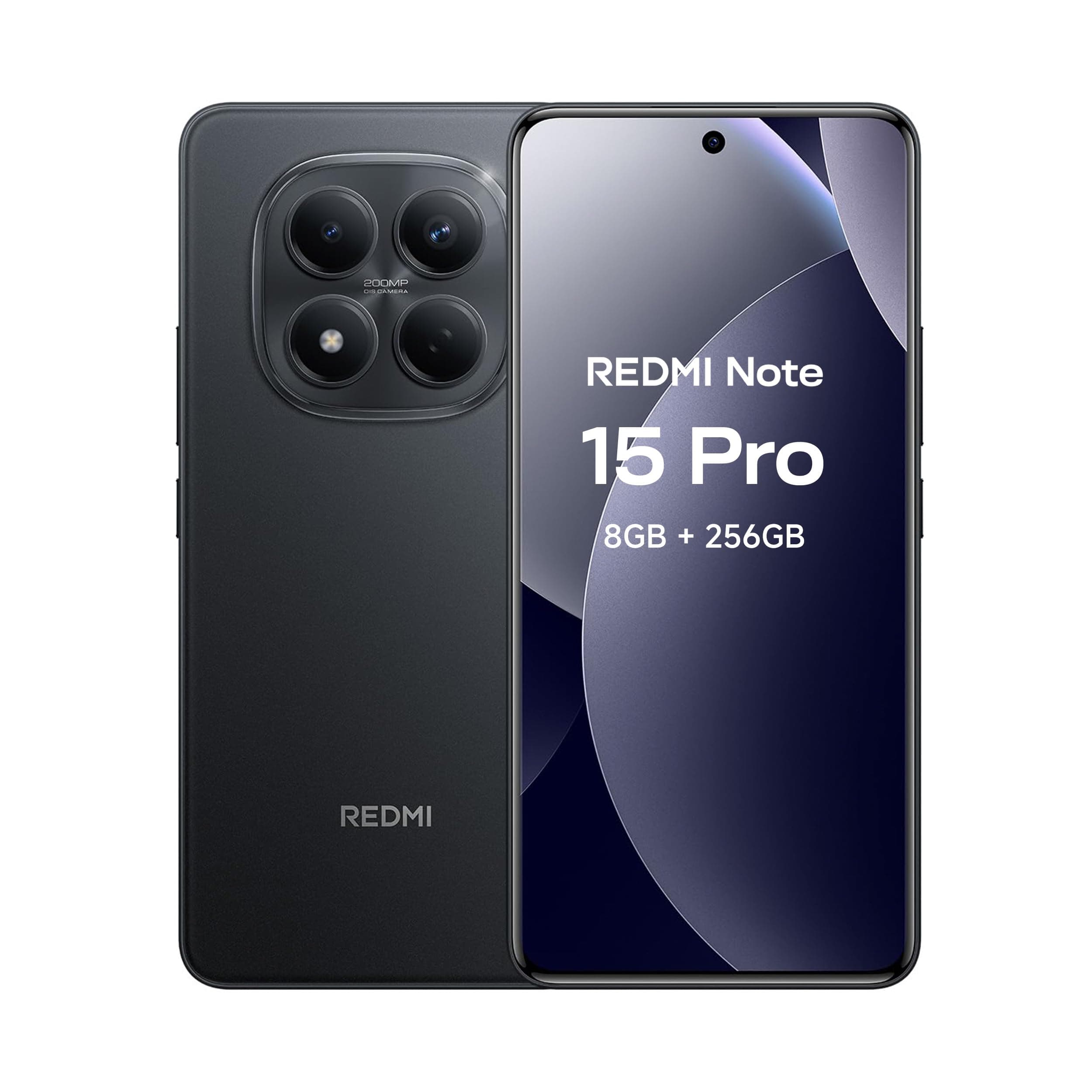 XIAOMI REDMI Note 15 Pro Celular 8G RAM+256G ROM Negro Cámara de 200MP