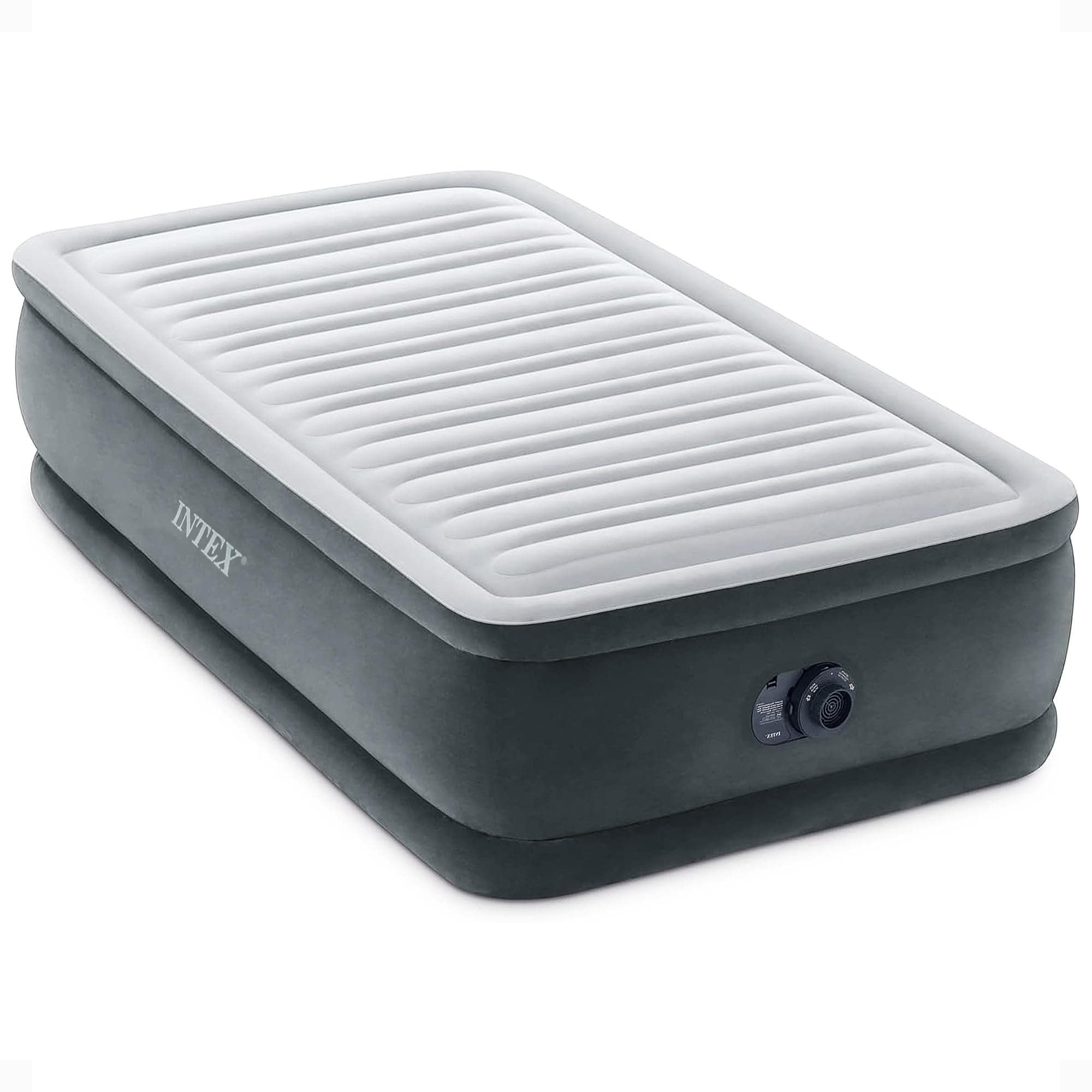 Intex 64411ED Comfort colchón de Aire Elevado de Felpa Dura-Beam
