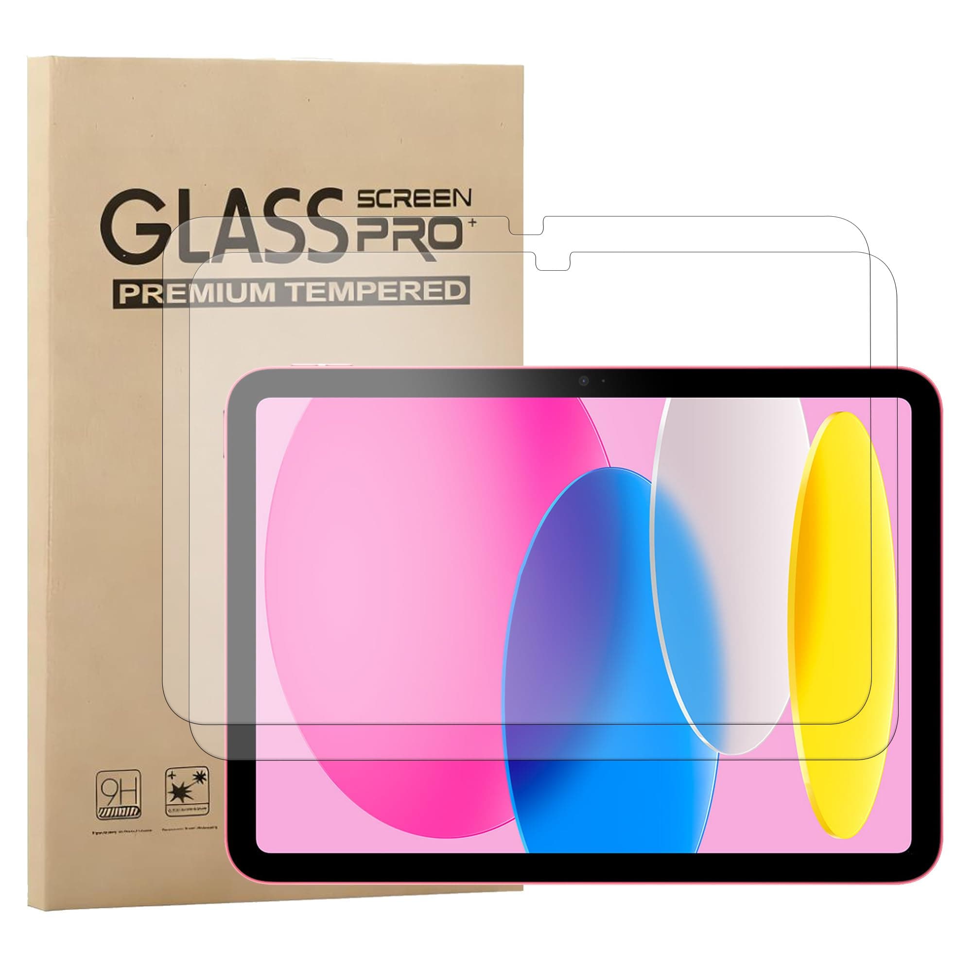 MORNWELL 2Pzas Protector de Pantalla para iPad 11(A16)/iPad 10(11 Pulgadas/10.9 Pulgadas
