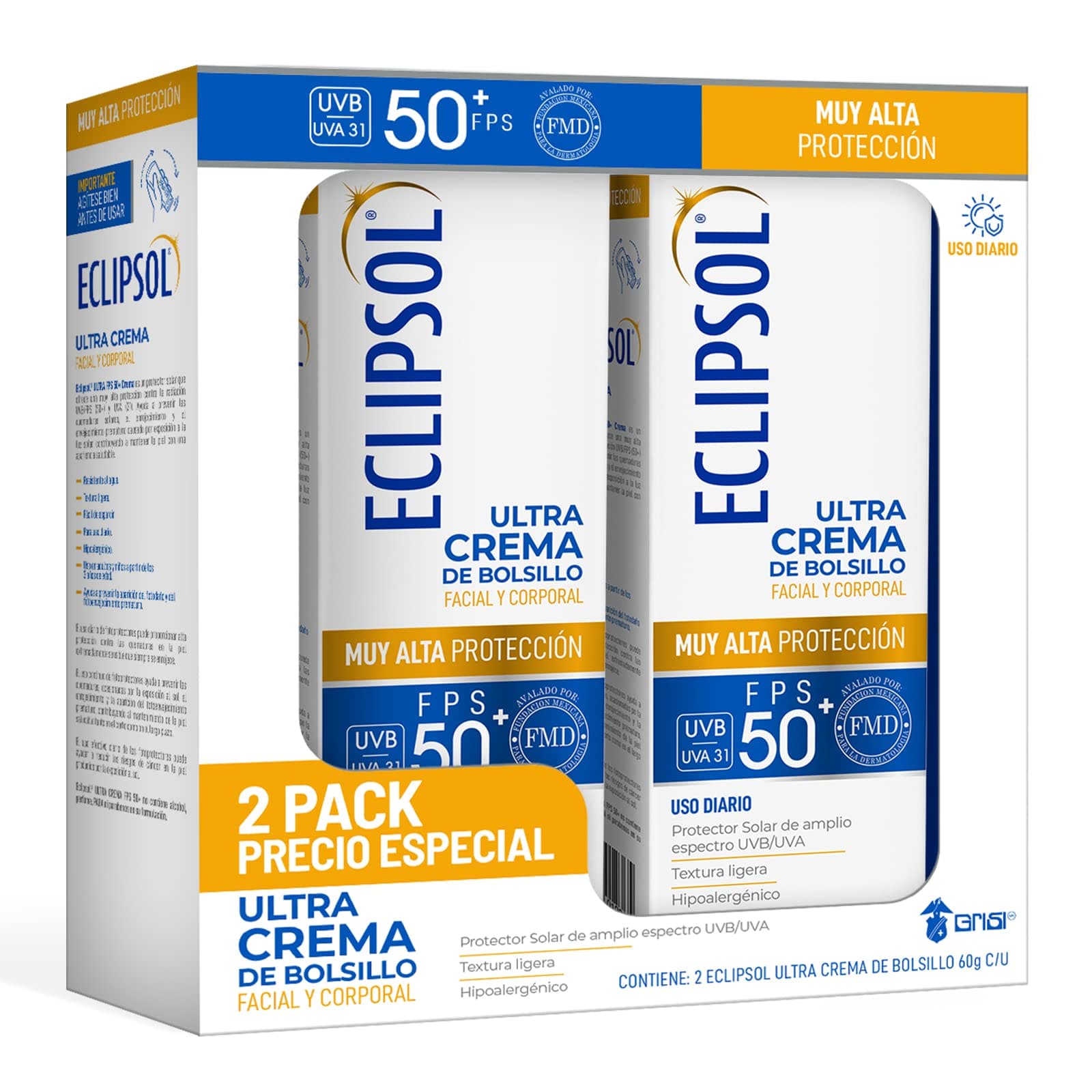 Eclipsol - Ultra Crema FPS 50+ de Bolsillo