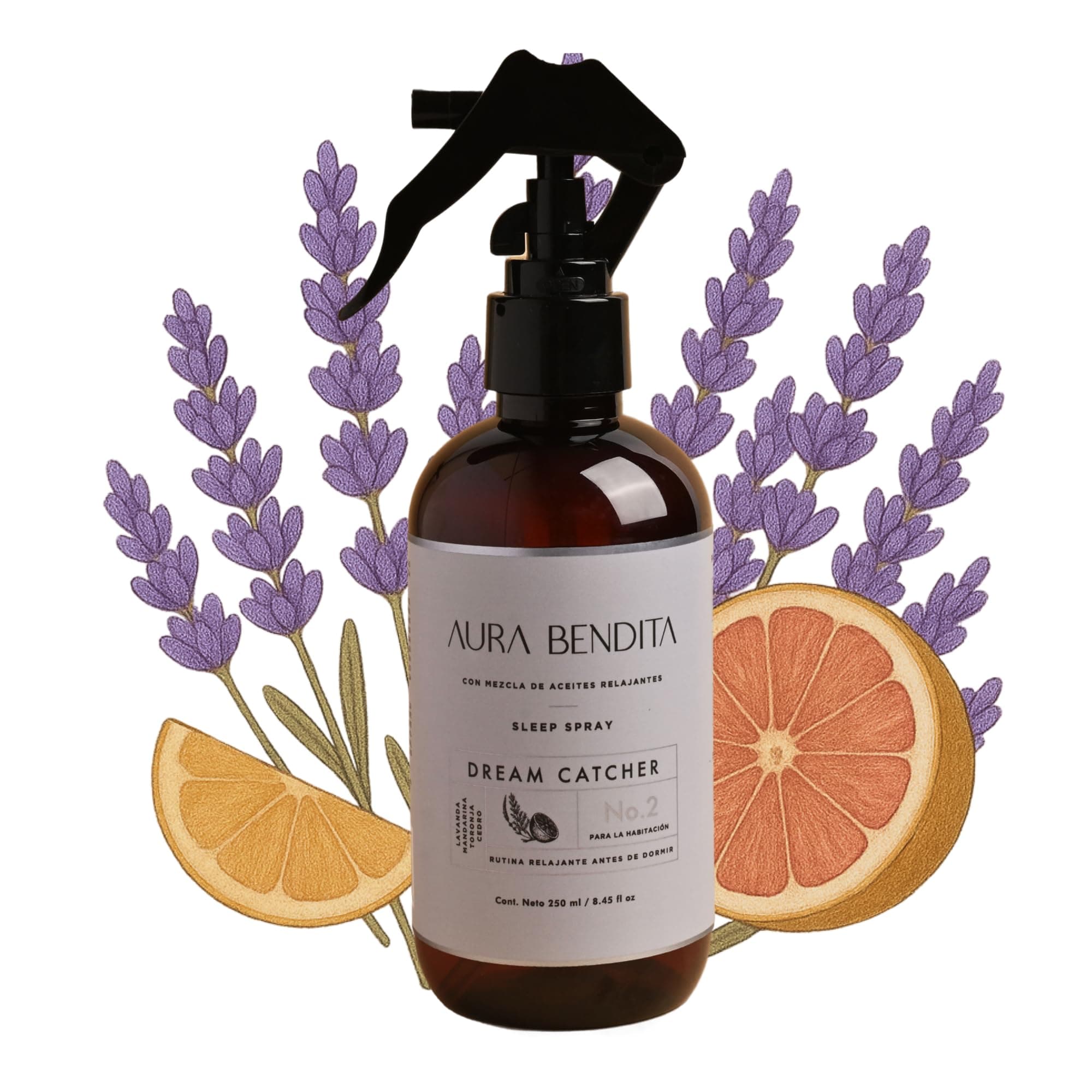 Spray Para Dormir 250ml, Pillow Mist y Spray para Almohada Aura Bendita