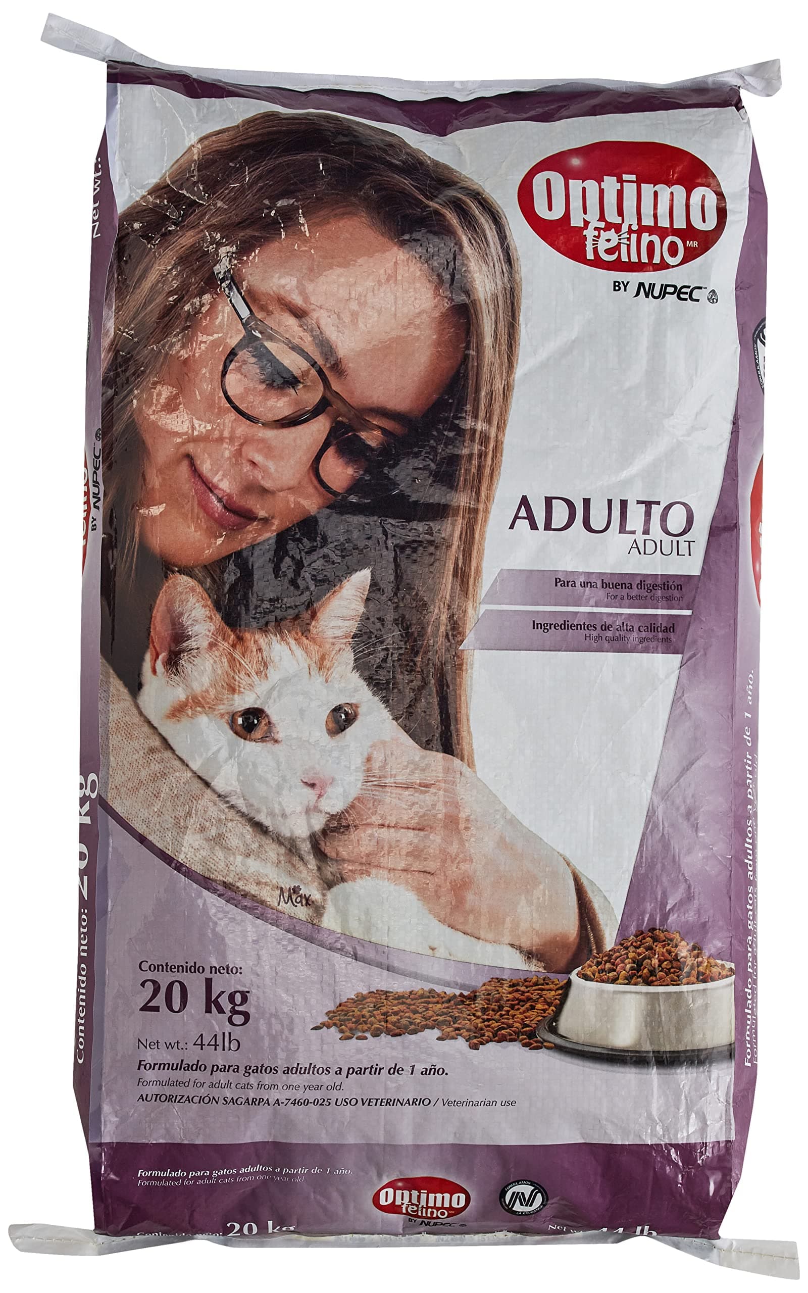 OPTIMO FELINO Alimento para Gato, 20KG