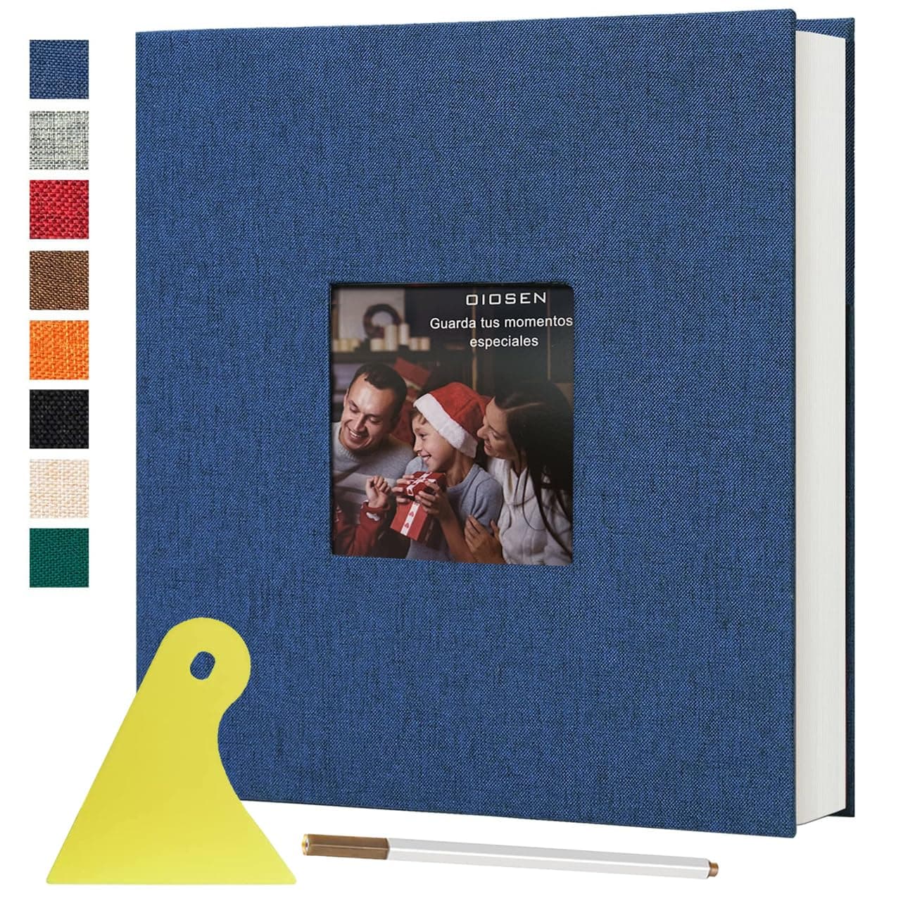 OIOSEN Álbum de fotos grande álbum de recortes magnético autoadhesivo DIY 40 páginas en blanco