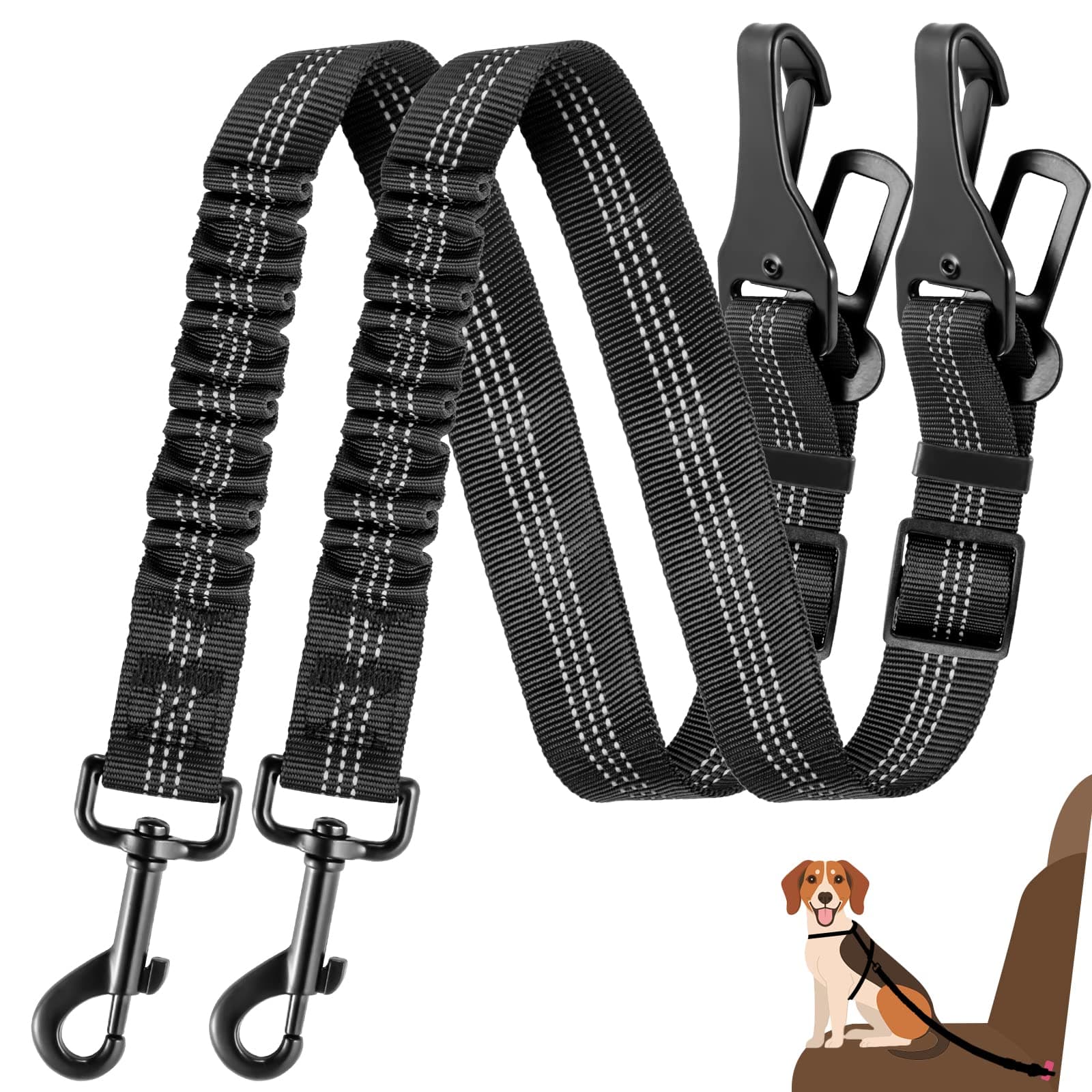 Cinturón de Seguridad para Perro 2 Unidades