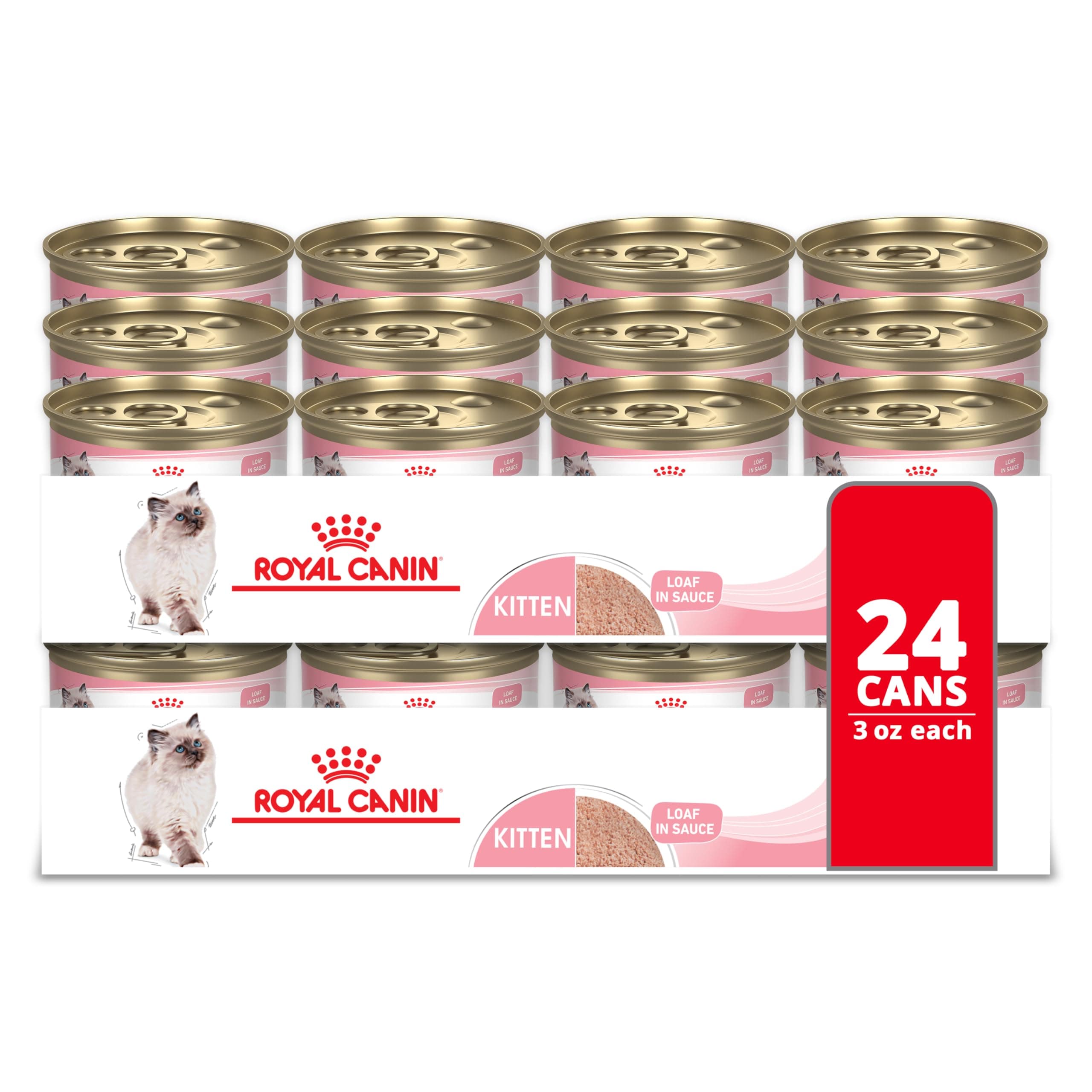 Royal Canin Feline Health Nutrition Kitten Instinctive Loaf In Sauce Canned Cat Food (Case of