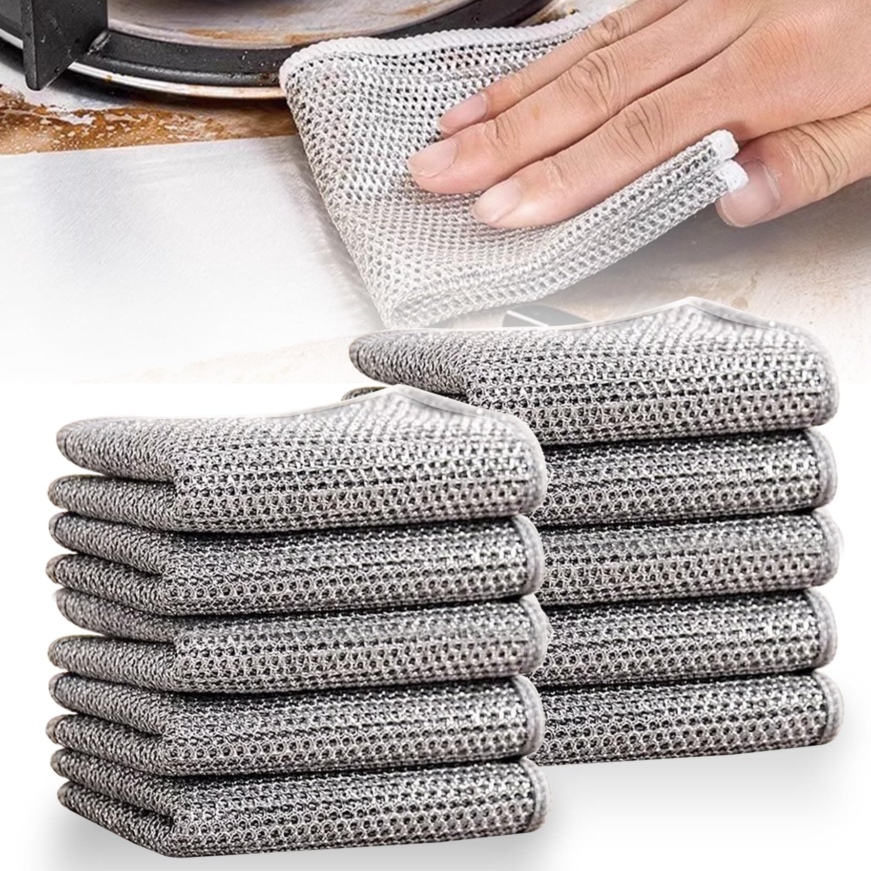 ANYLAZY 10 Pack Trapos de Limpieza Alambre Multiusos