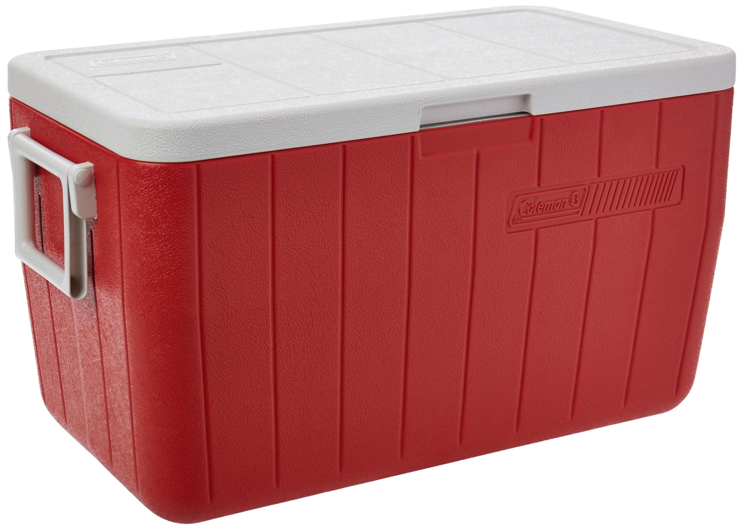 Coleman Hielera Rígida 45L Color Rojo Chiller Mantiene el Hielo de Fácil Limpieza Fácil de