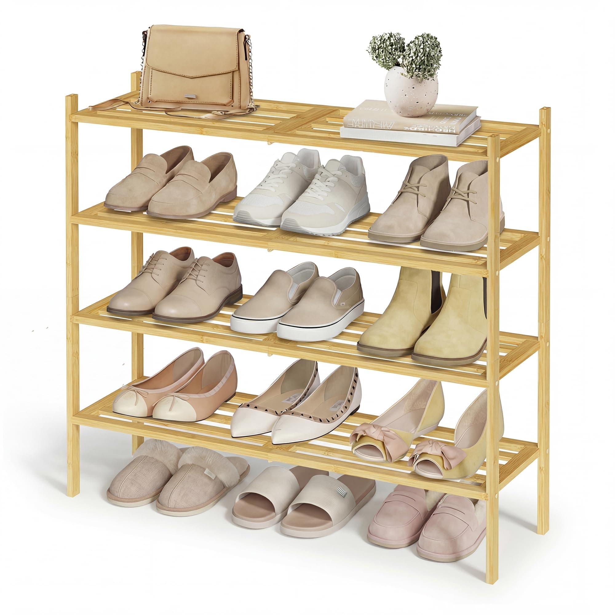 SONGMICS Zapatero de 4 Niveles