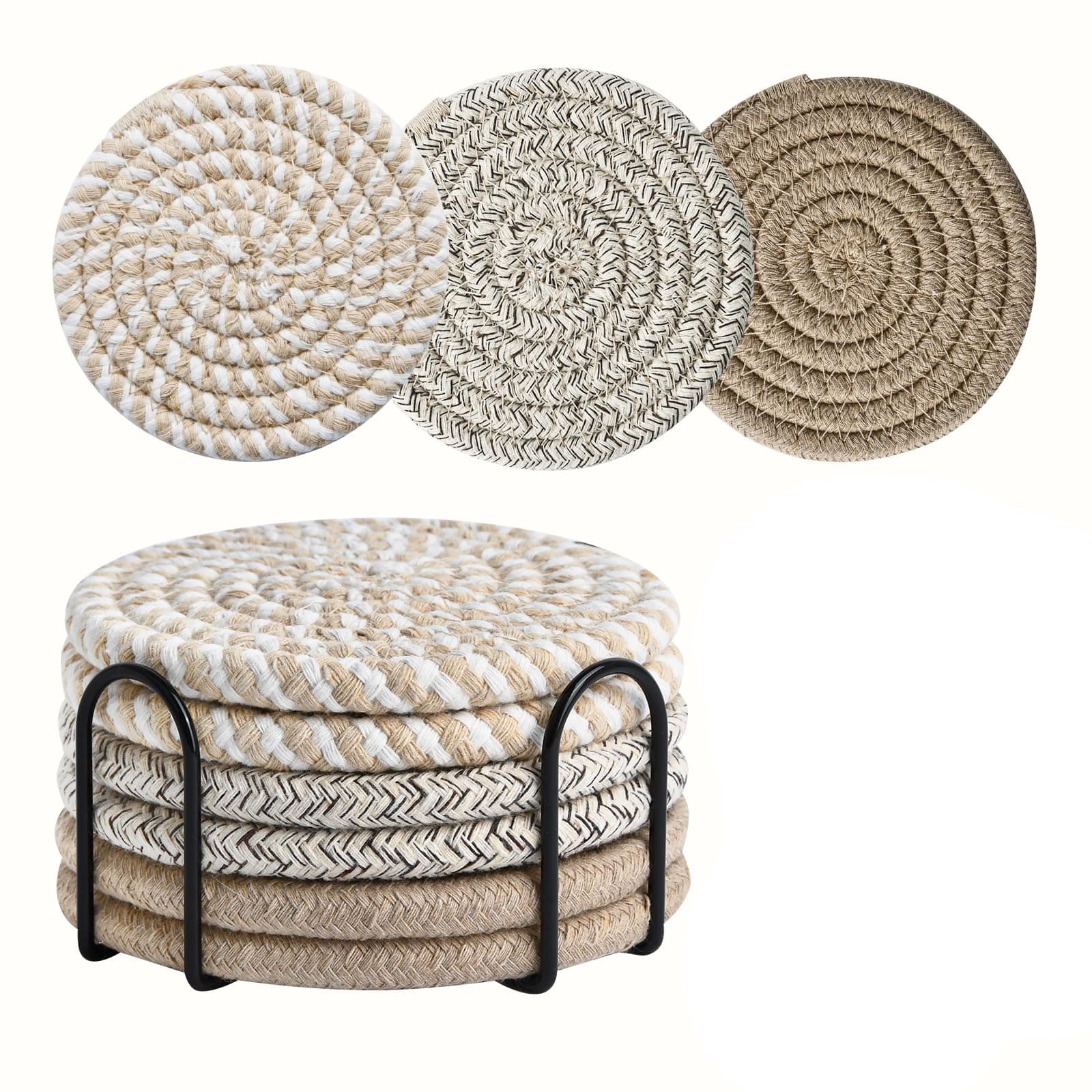 Juego de 6 Portavasos para Mesa Absorbentes