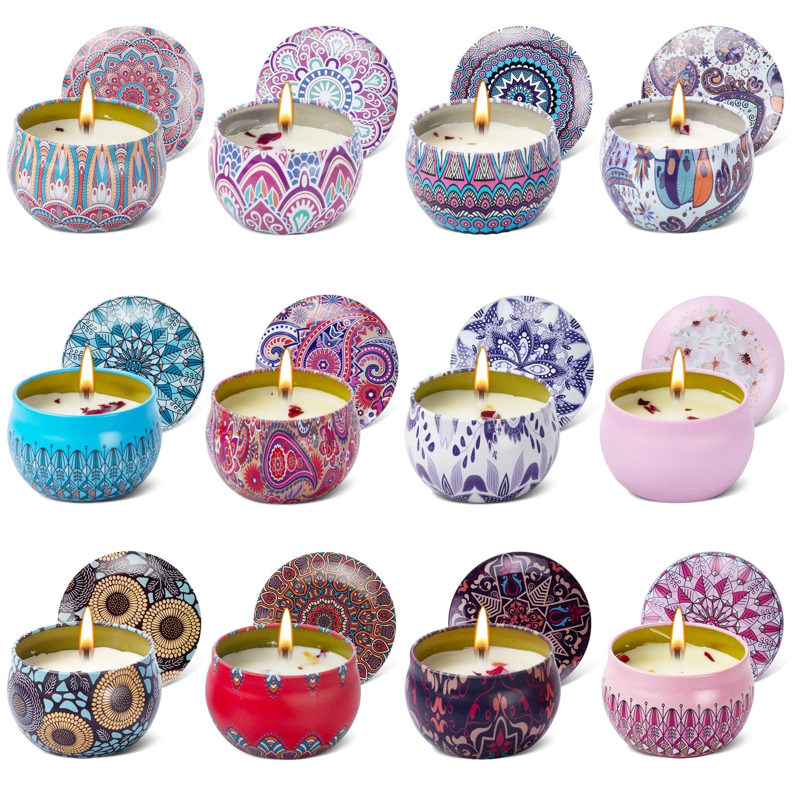 Velas Aromaticas, 12 Piezas Velas Aromáticas