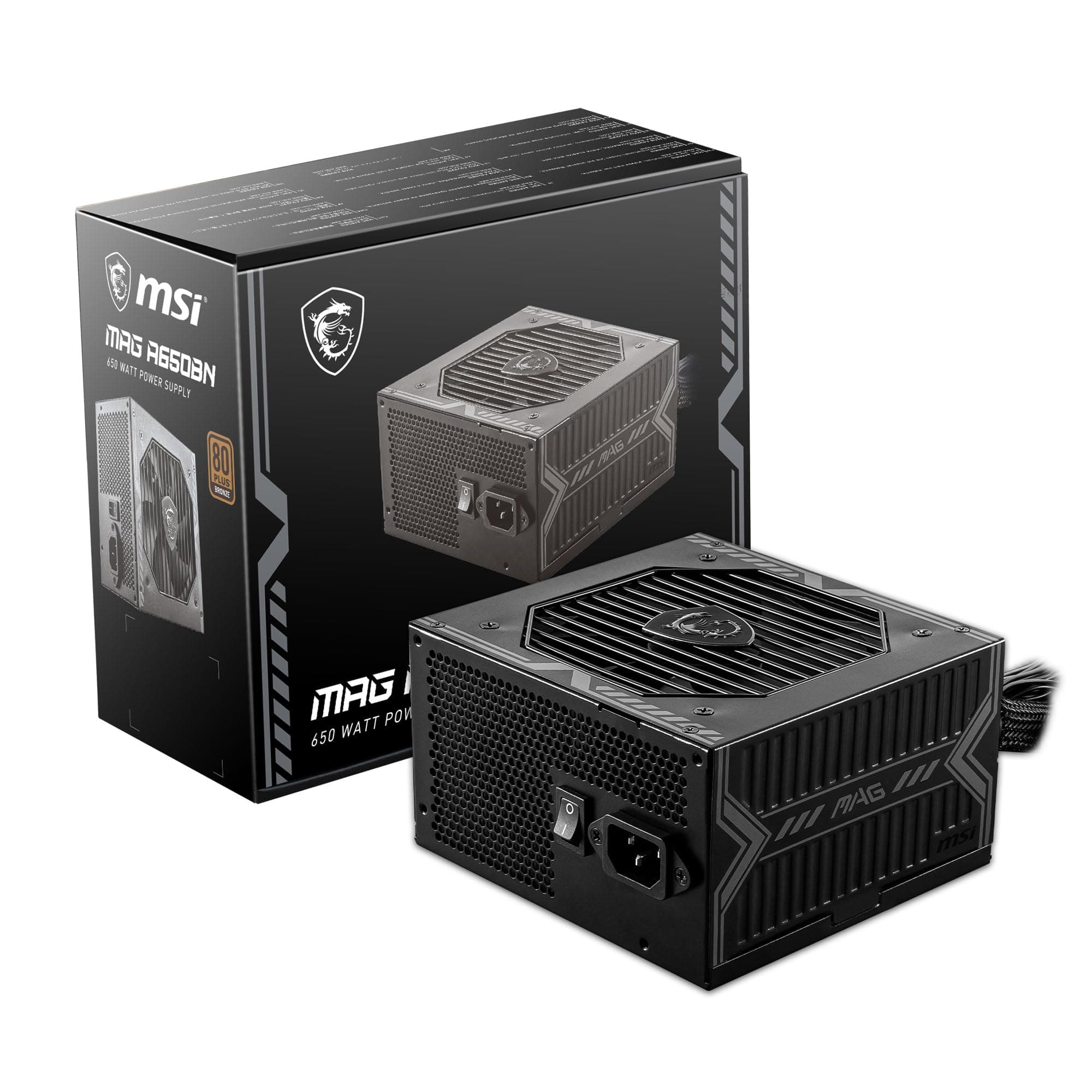 MSI Fuente de Poder mag A650BN/650W/80+ BRONCE/120MM/ATX