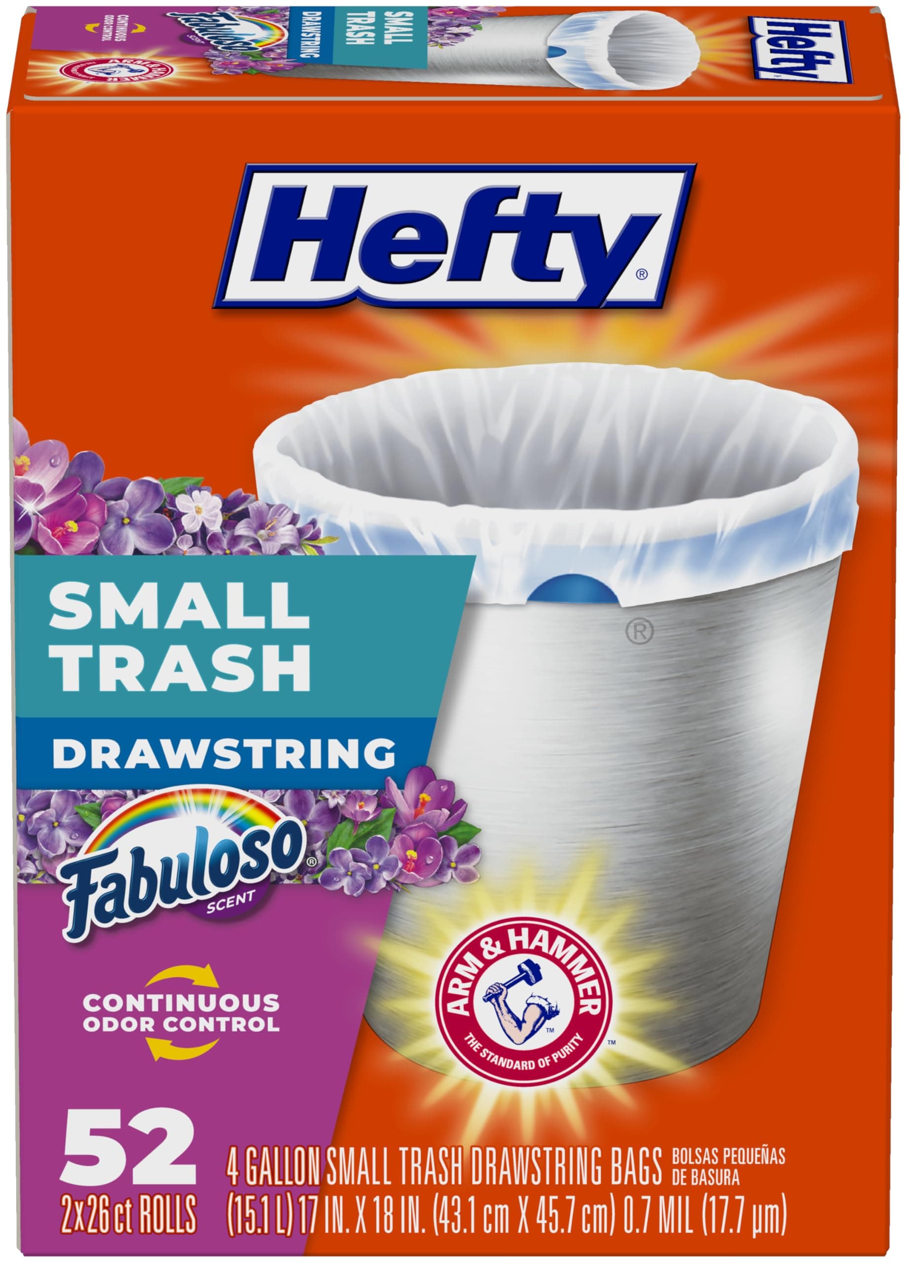 Hefty - Bolsas de basura pequeñas