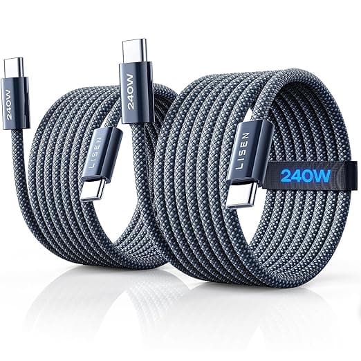 Cable USB C 240W - [2M 2 Unidades]