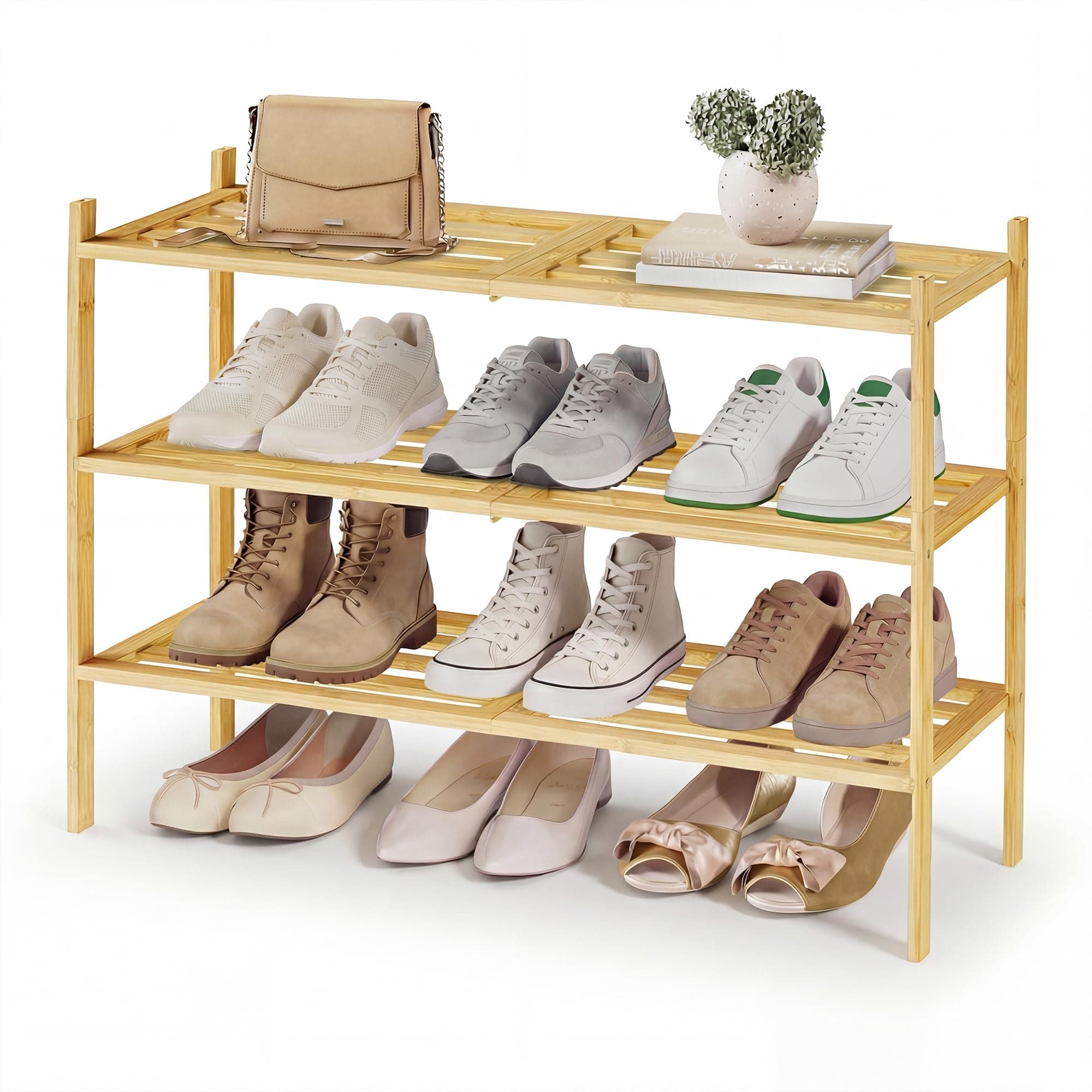 SONGMICS Zapatero de 3 Niveles